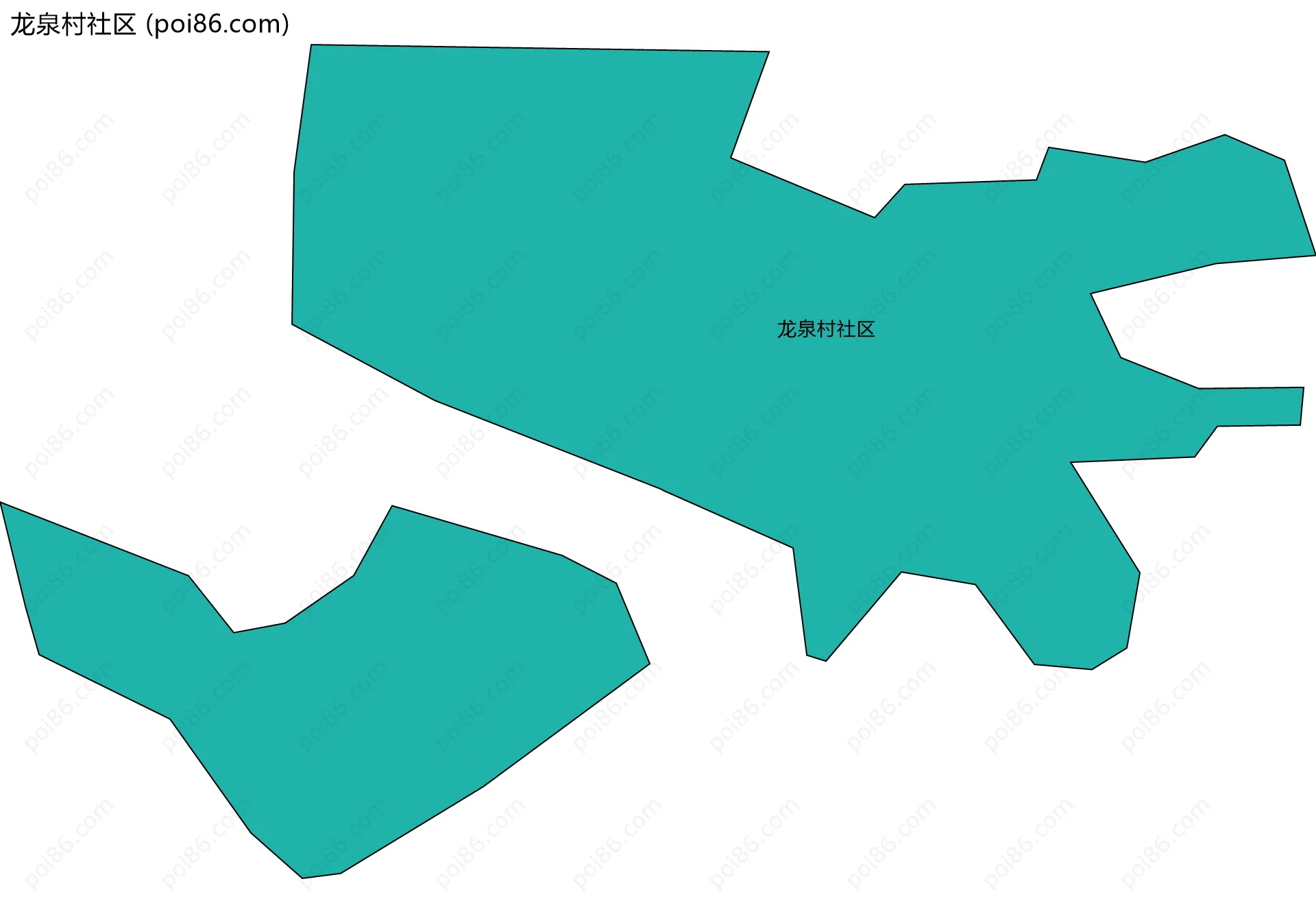 龙泉村社区边界地图