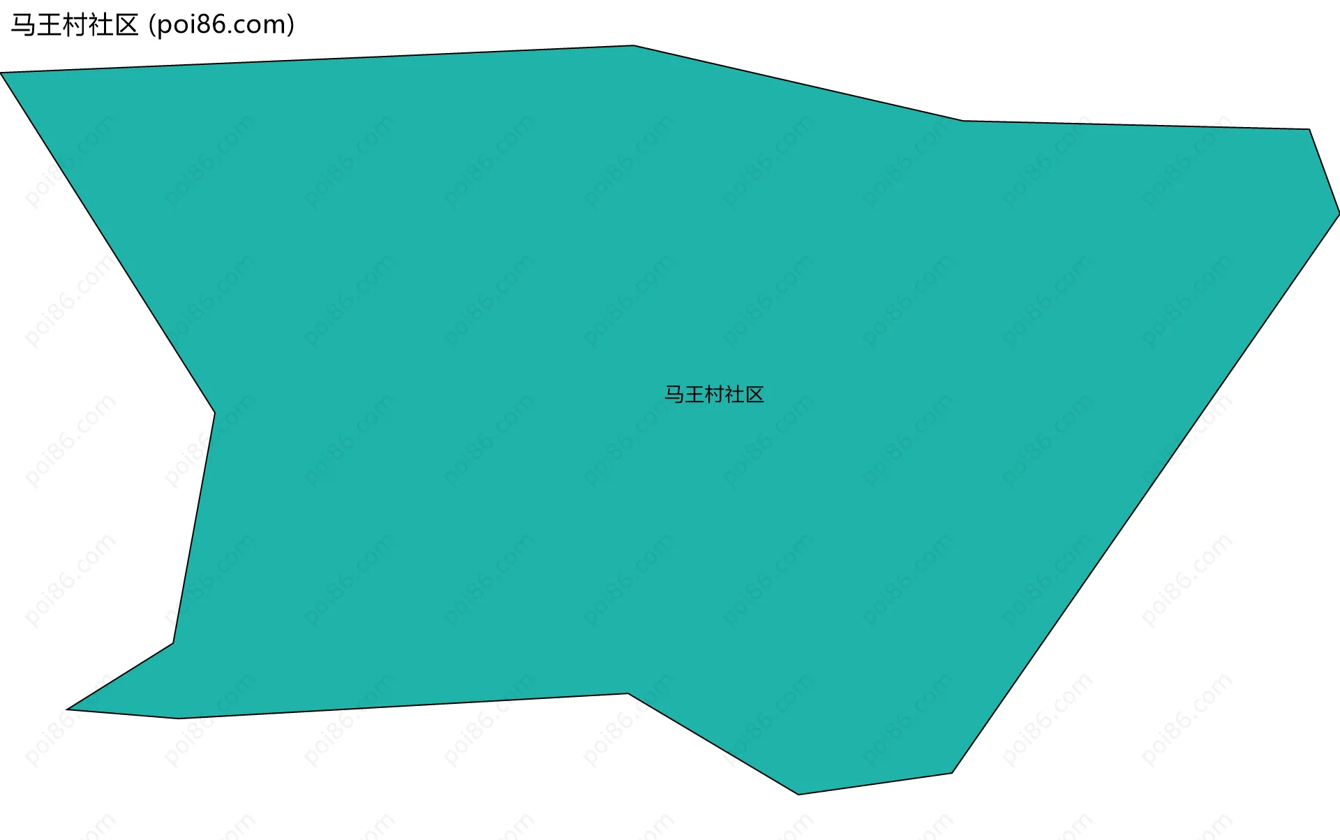 马王村社区边界地图