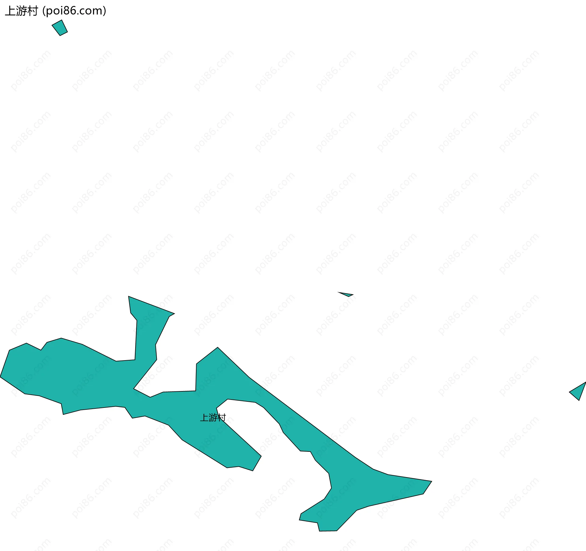 上游村边界地图