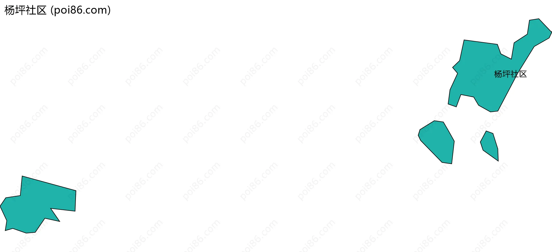 杨坪社区边界地图