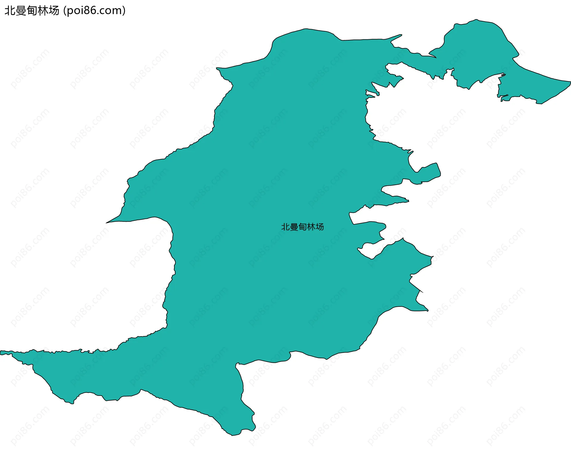 北曼甸林场边界地图
