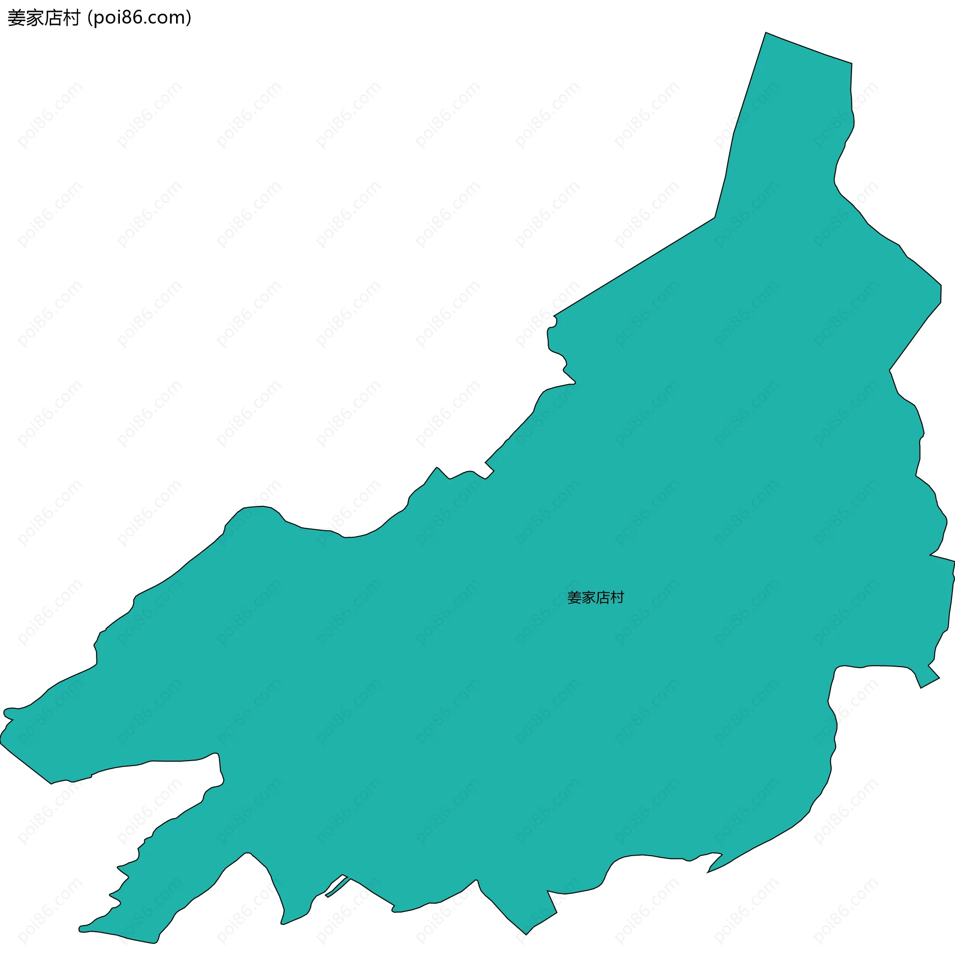 姜家店村边界地图