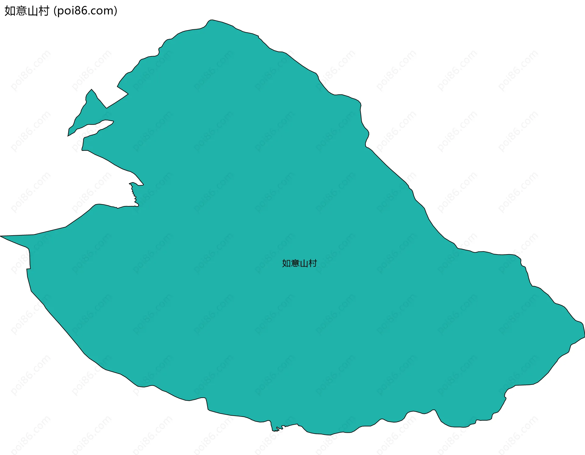 如意山村边界地图