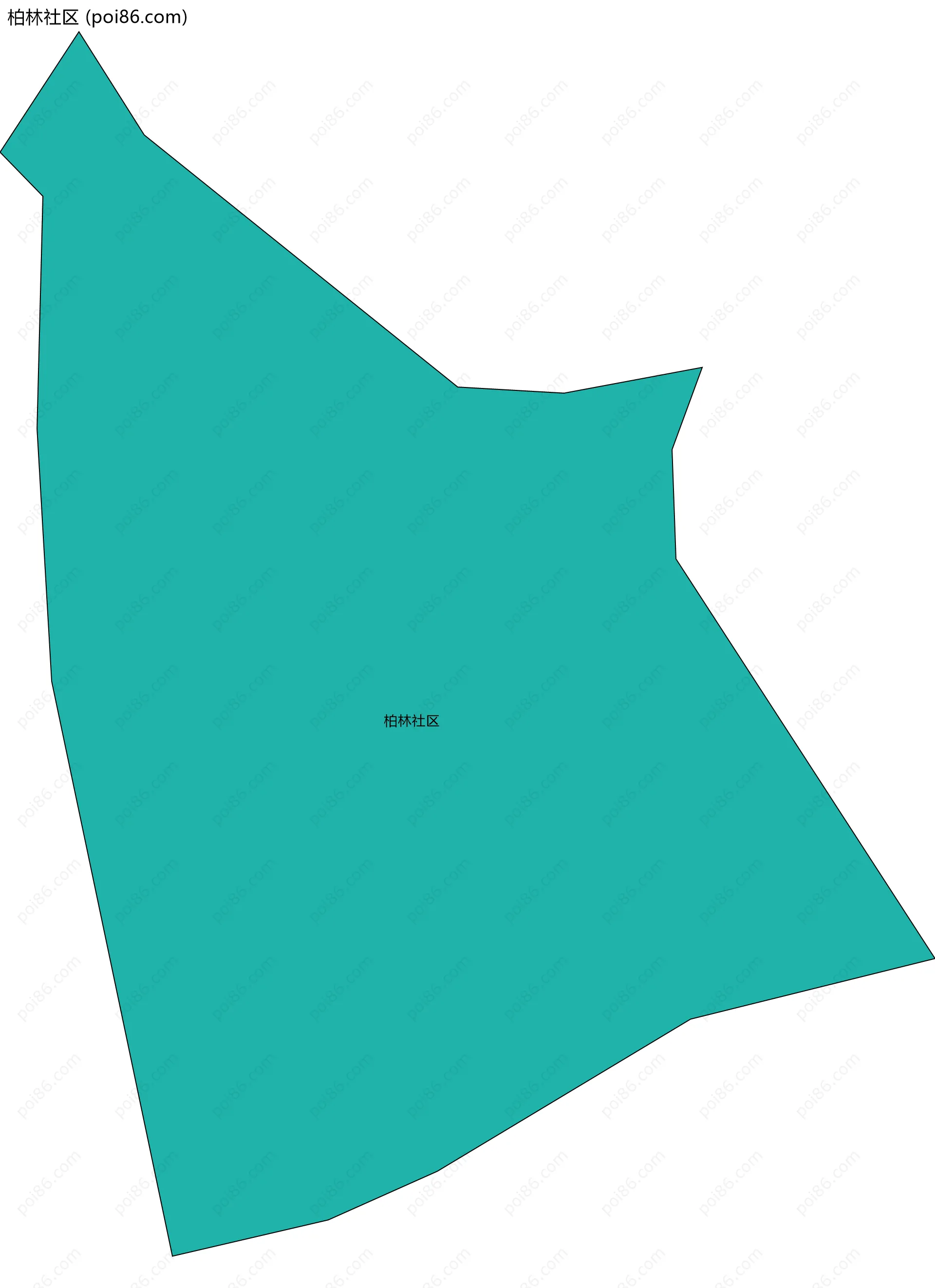 柏林社区边界地图