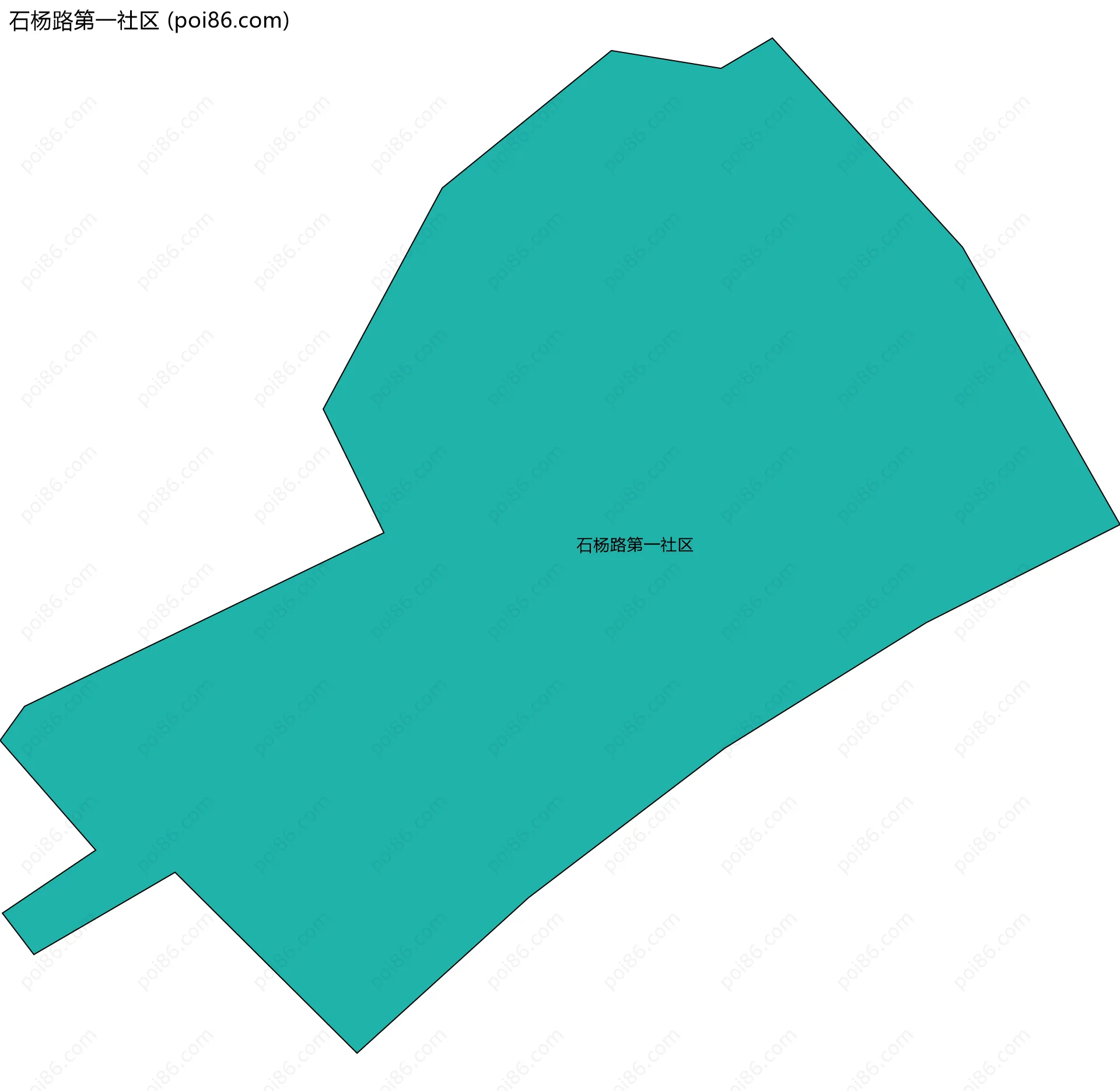 石杨路第一社区边界地图
