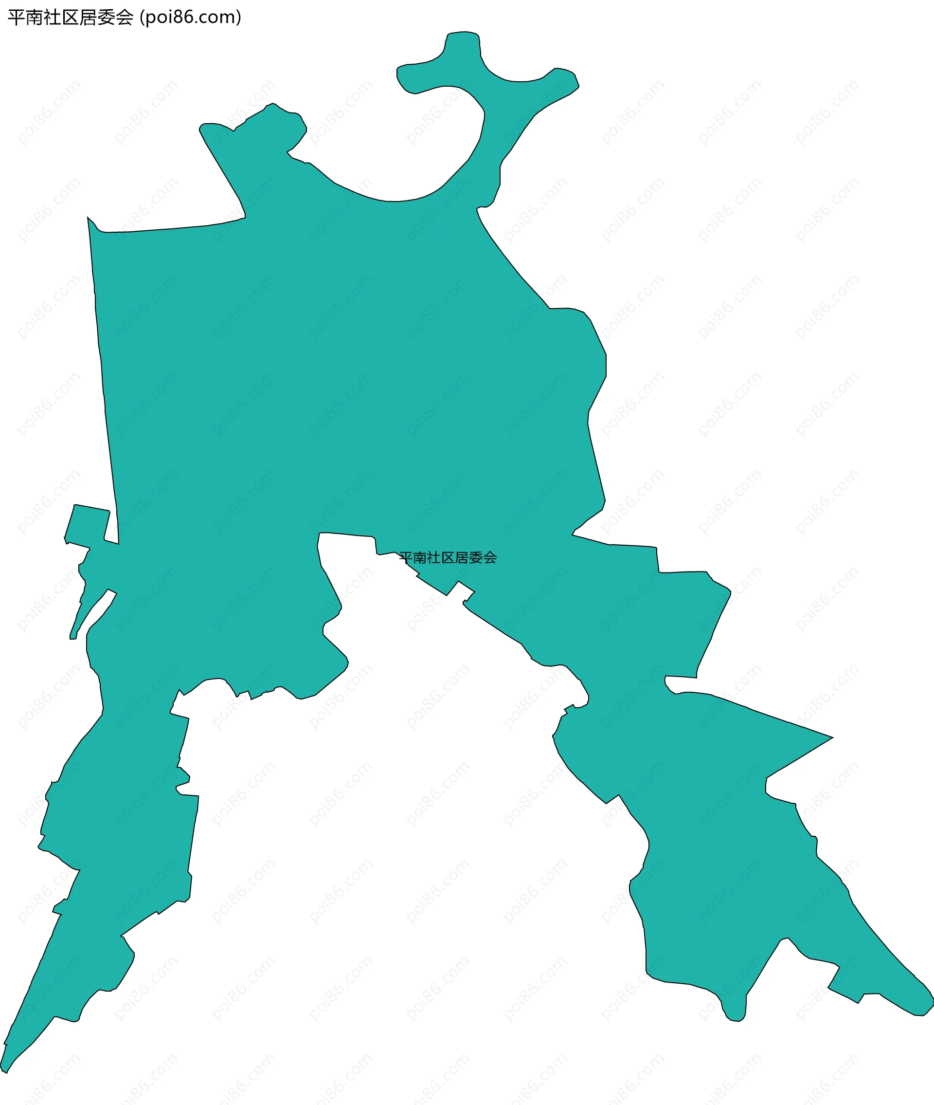 平南社区居委会边界地图