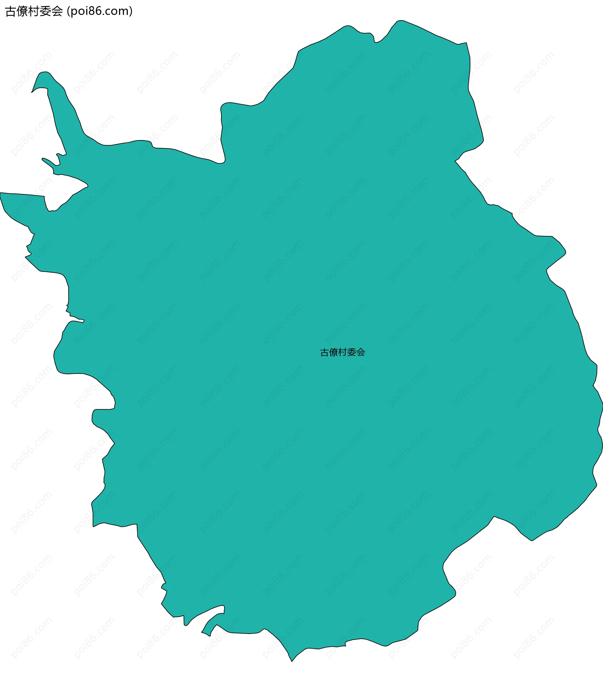 古僚村委会边界地图