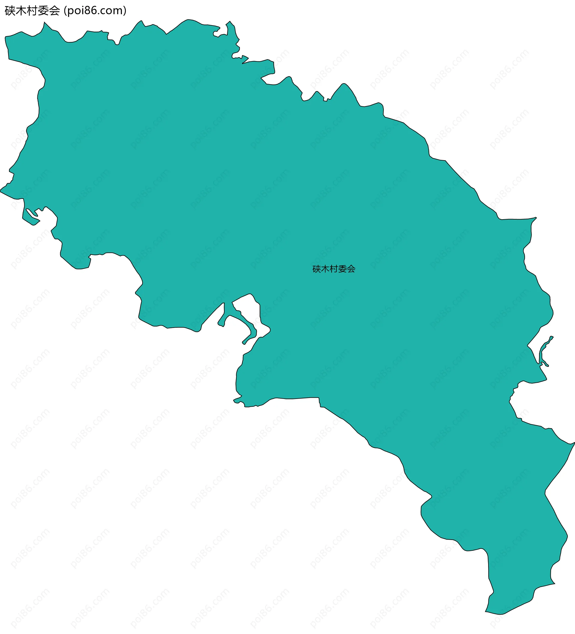 硖木村委会边界地图