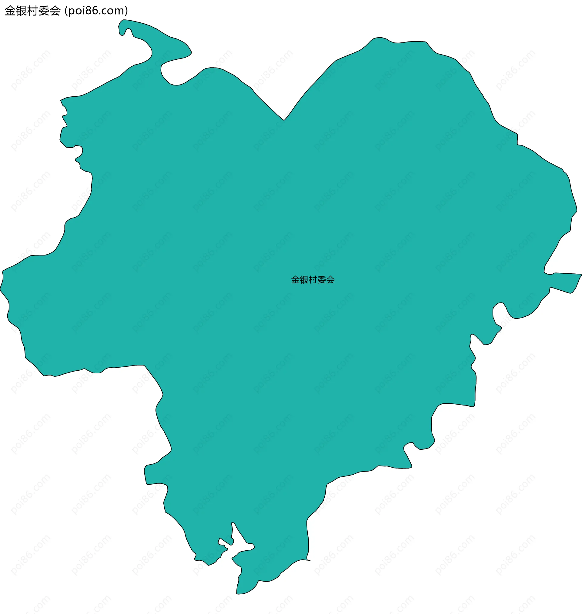金银村委会边界地图