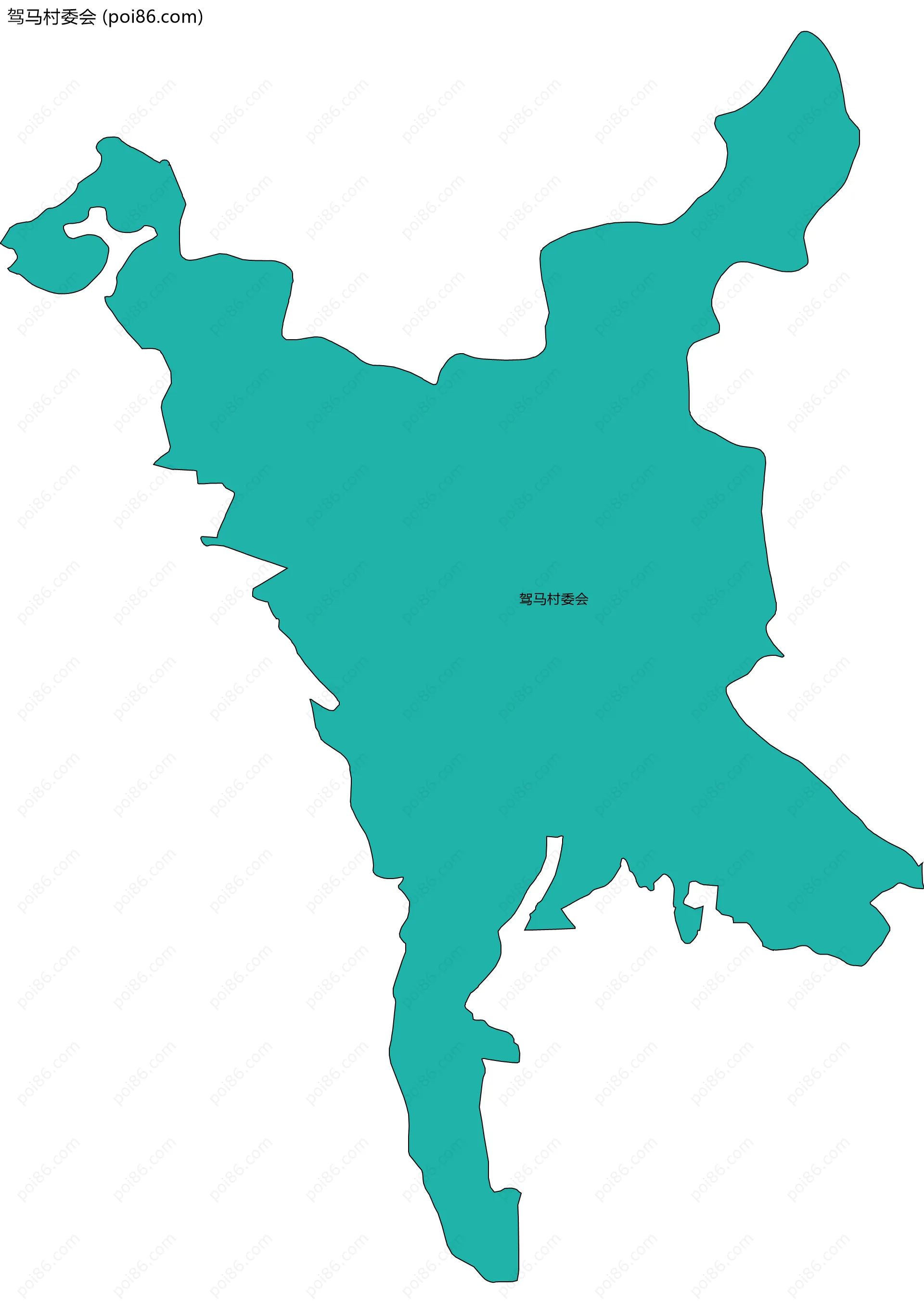 驾马村委会边界地图