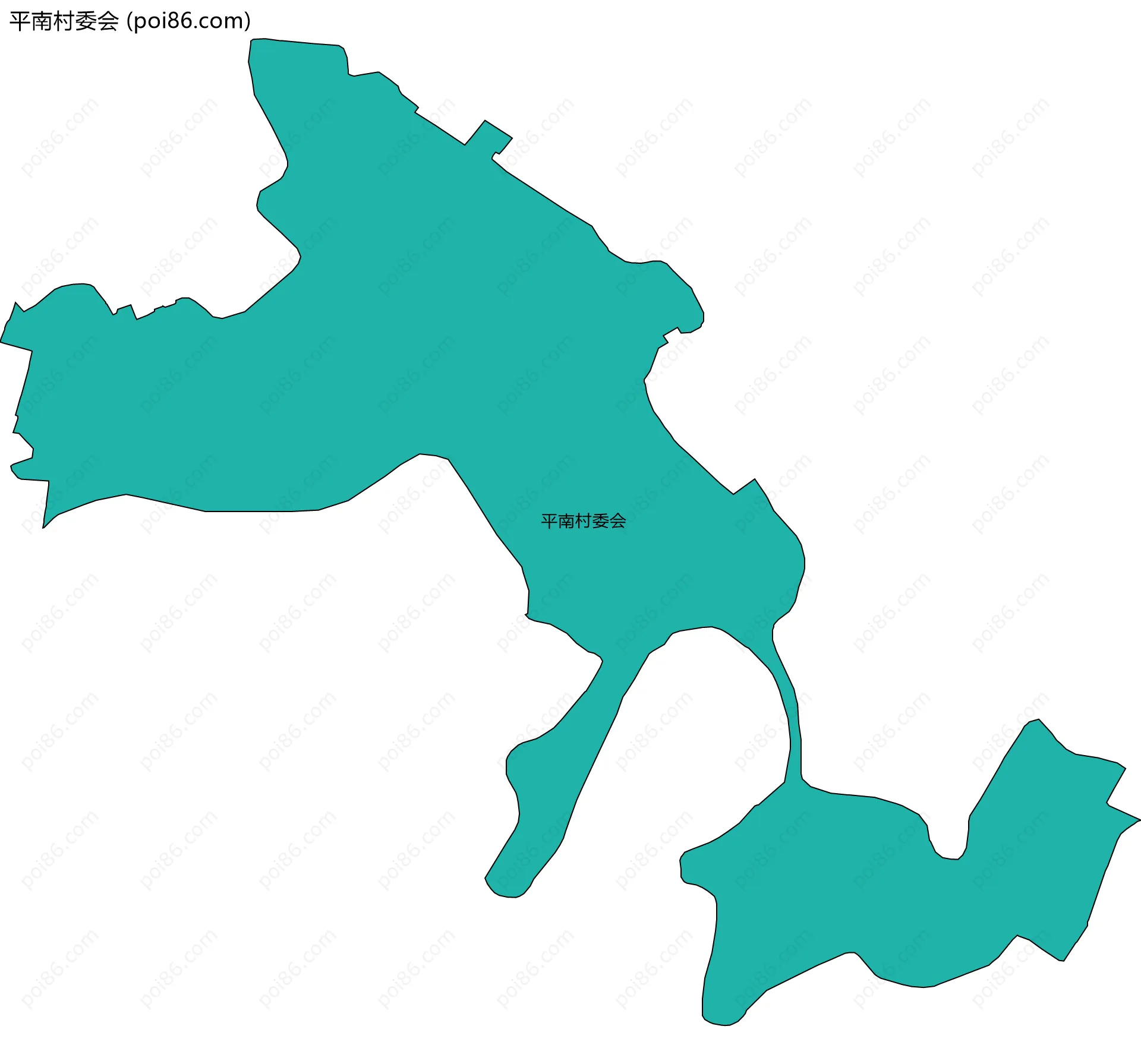 平南村委会边界地图