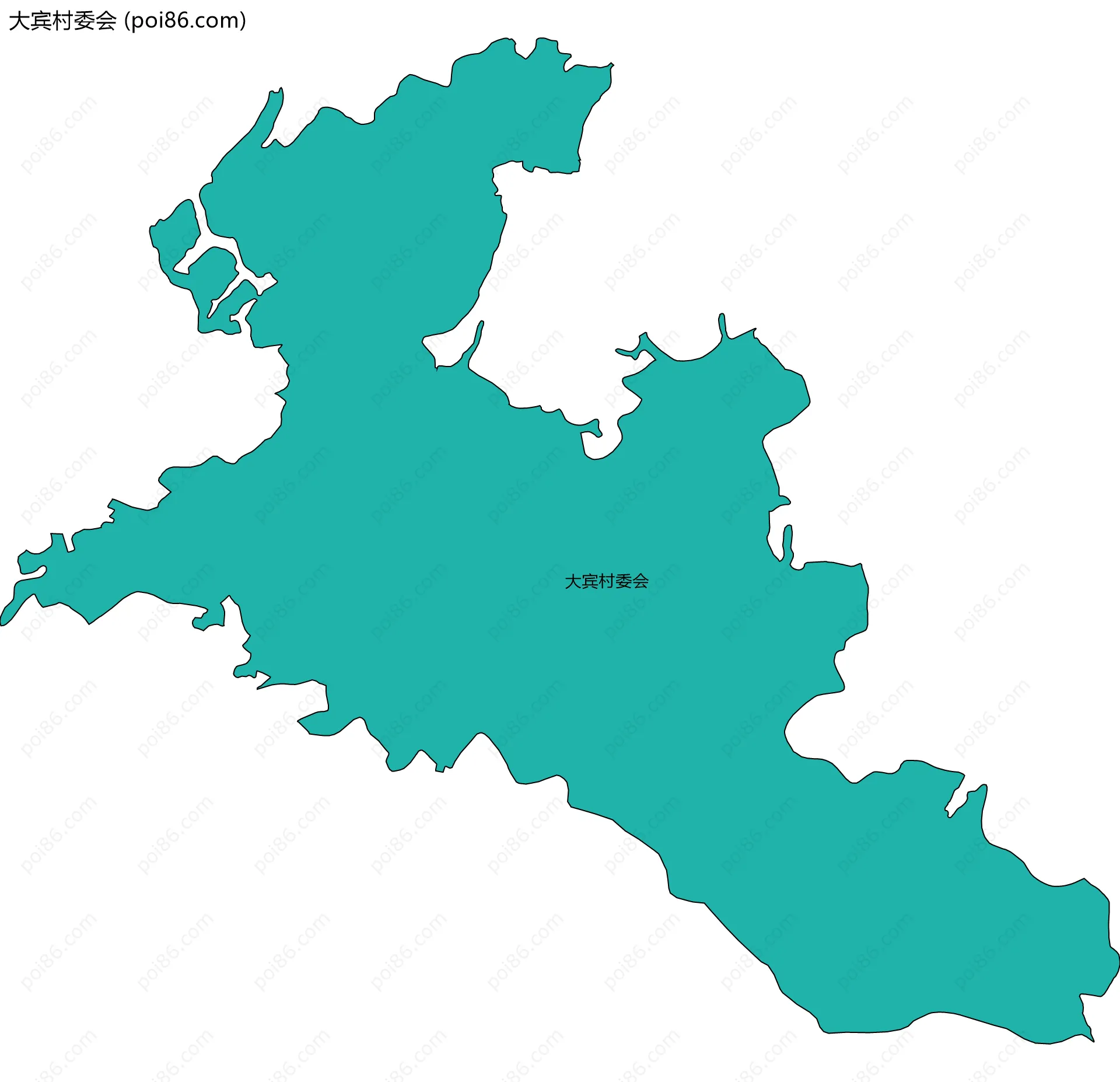 大宾村委会边界地图