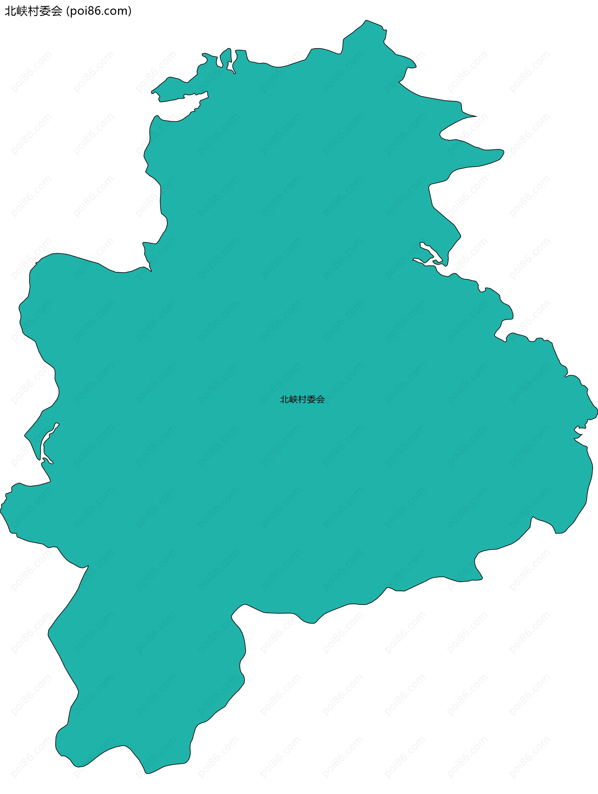 北峡村委会边界地图