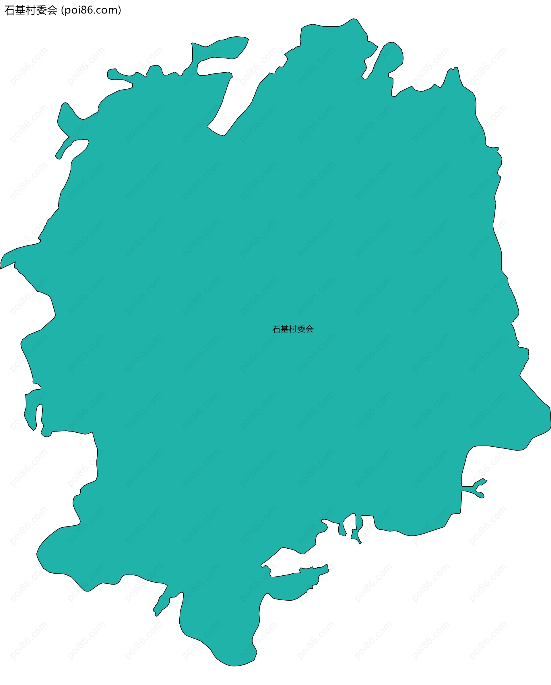 石基村委会边界地图