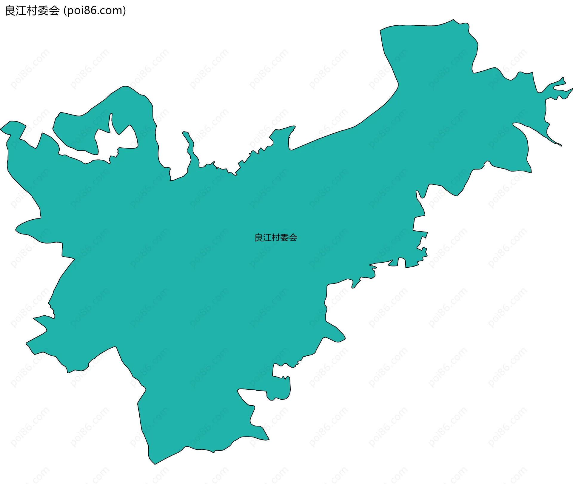 良江村委会边界地图