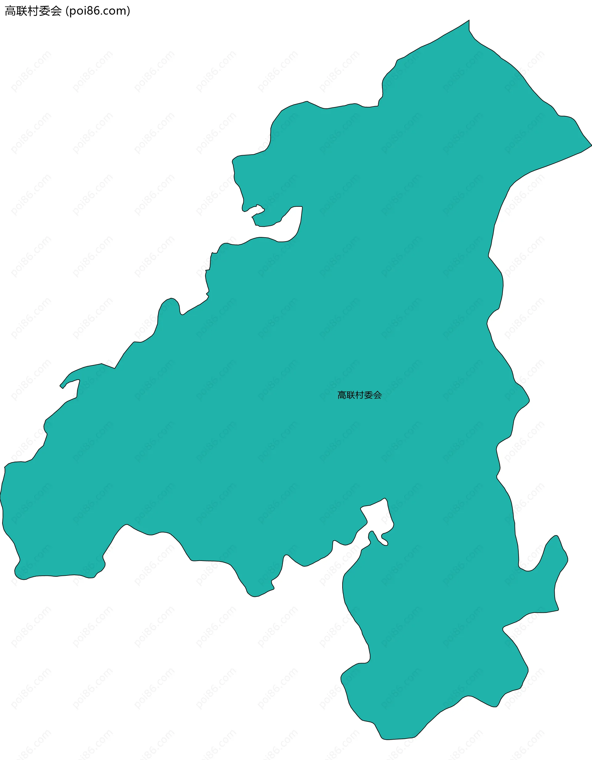 高联村委会边界地图