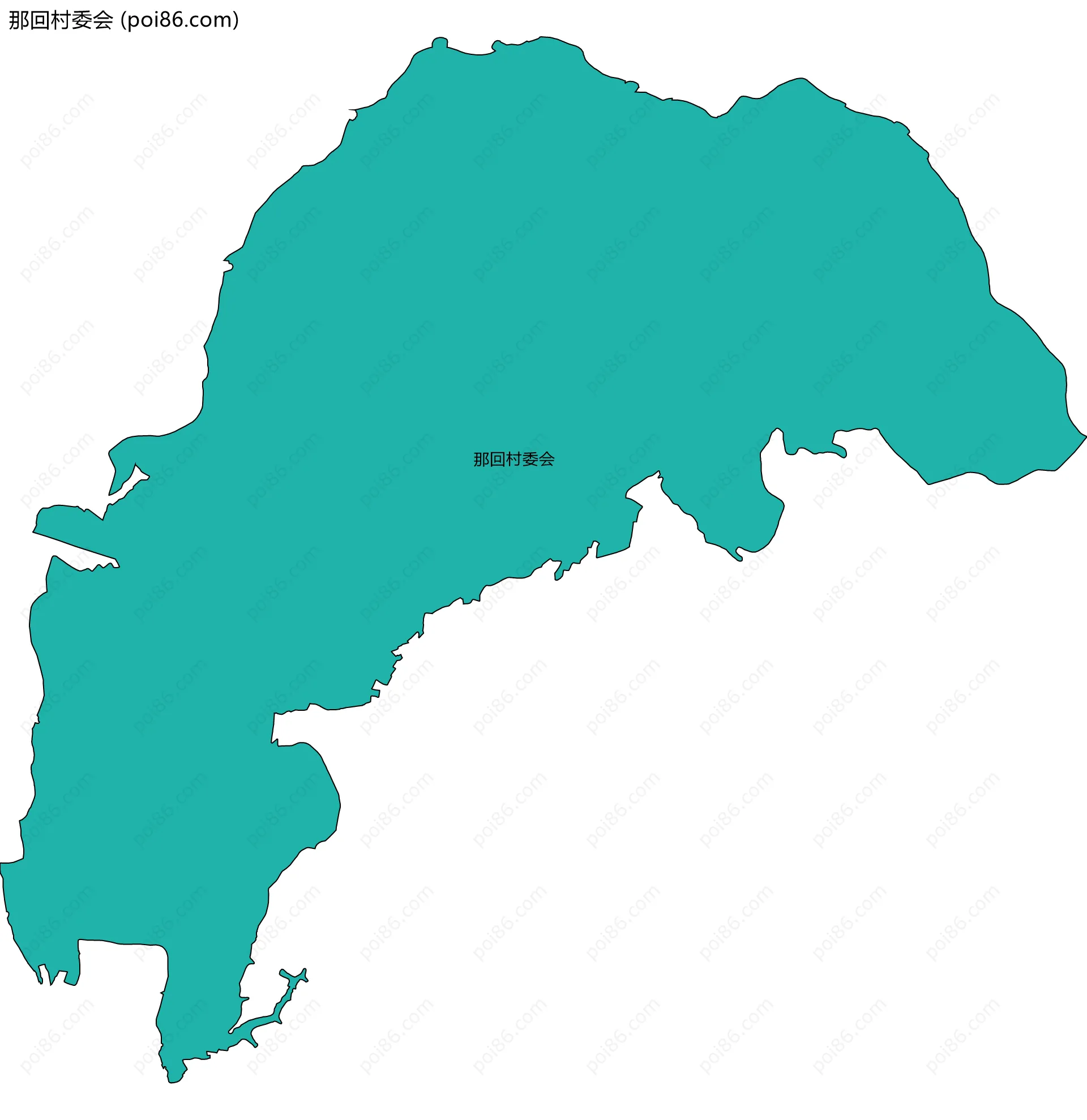 那回村委会边界地图