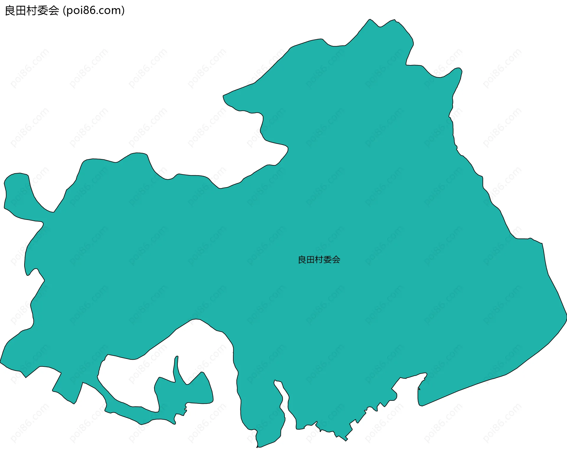 良田村委会边界地图