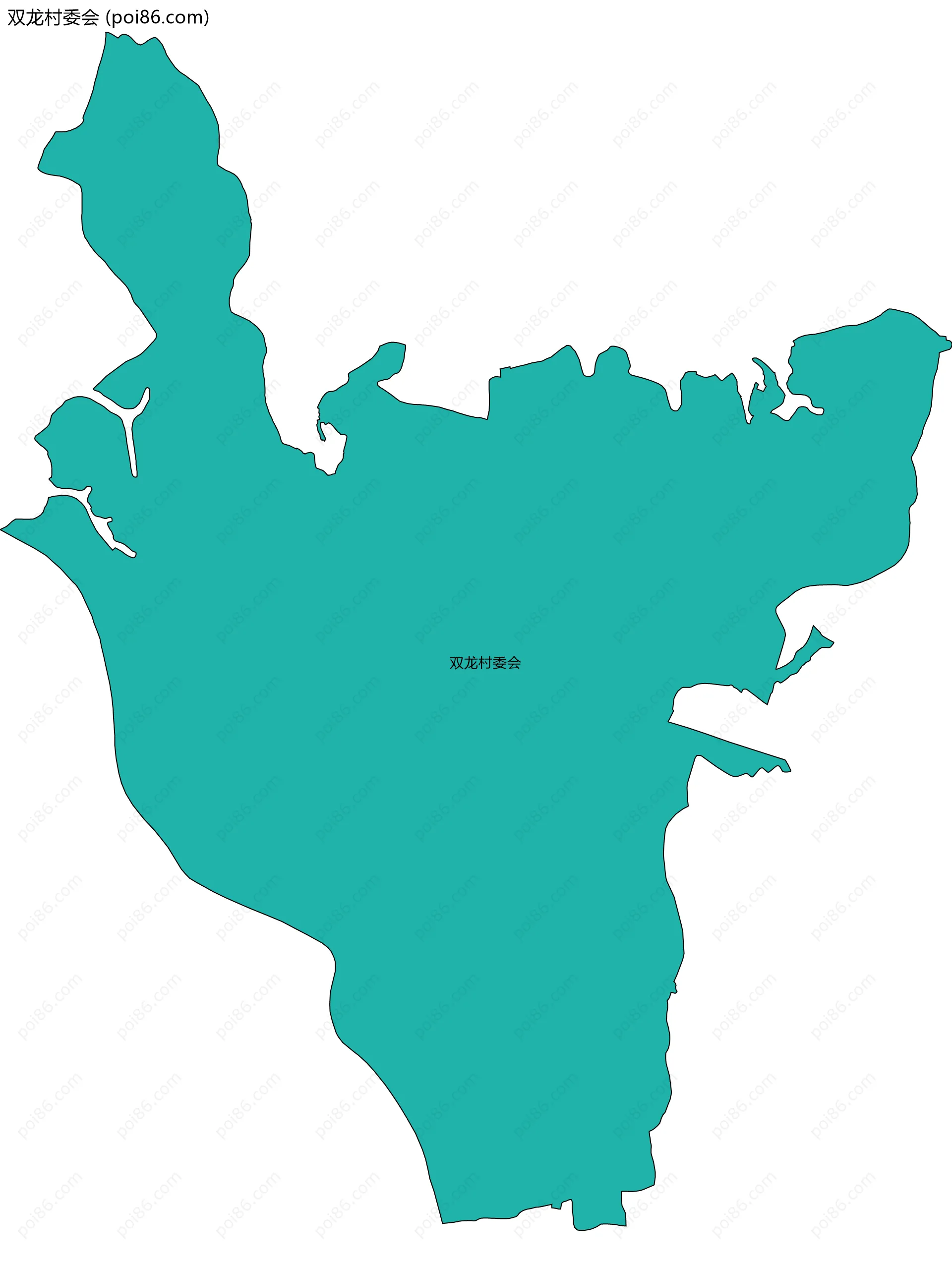 双龙村委会边界地图