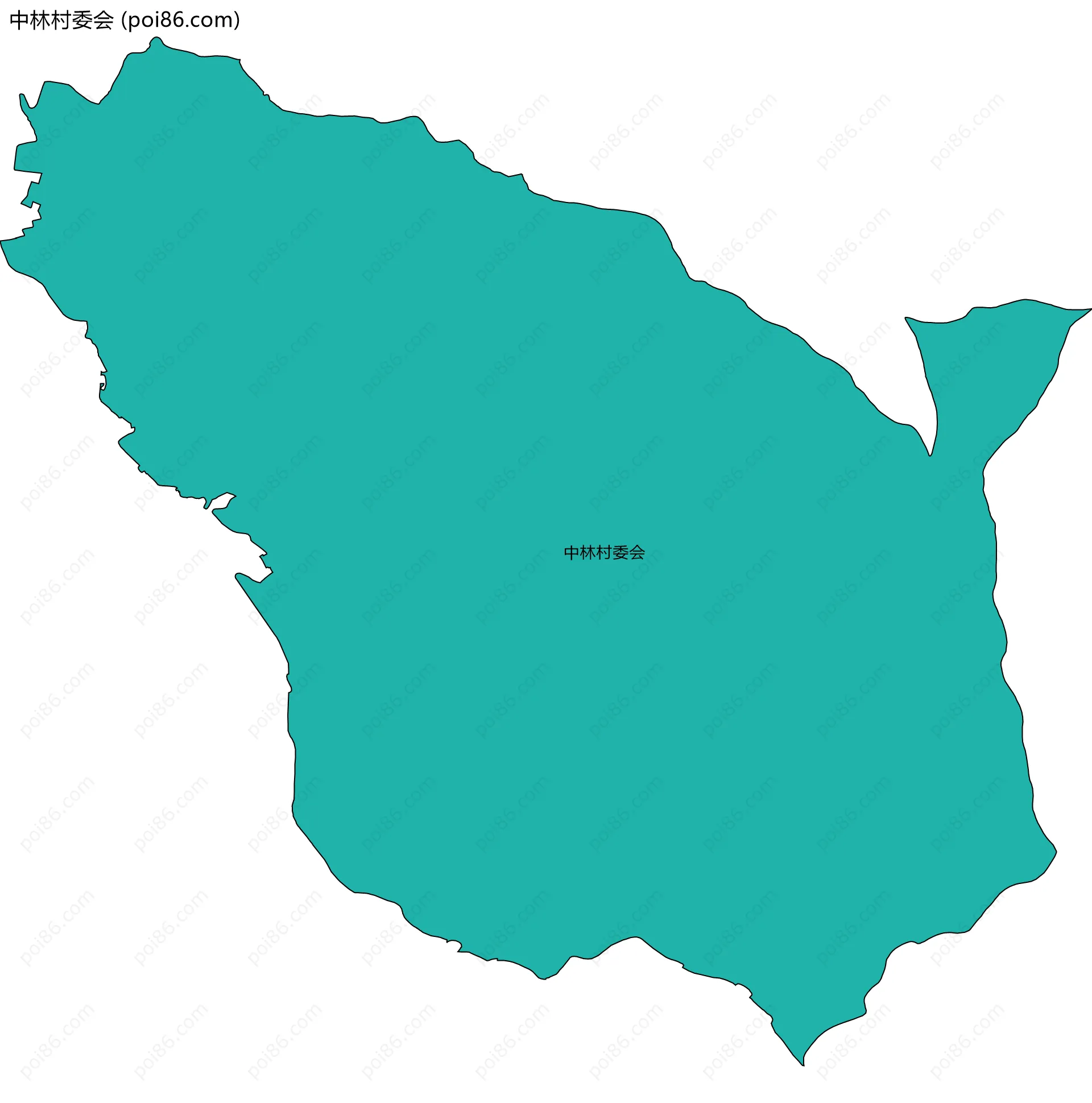 中林村委会边界地图