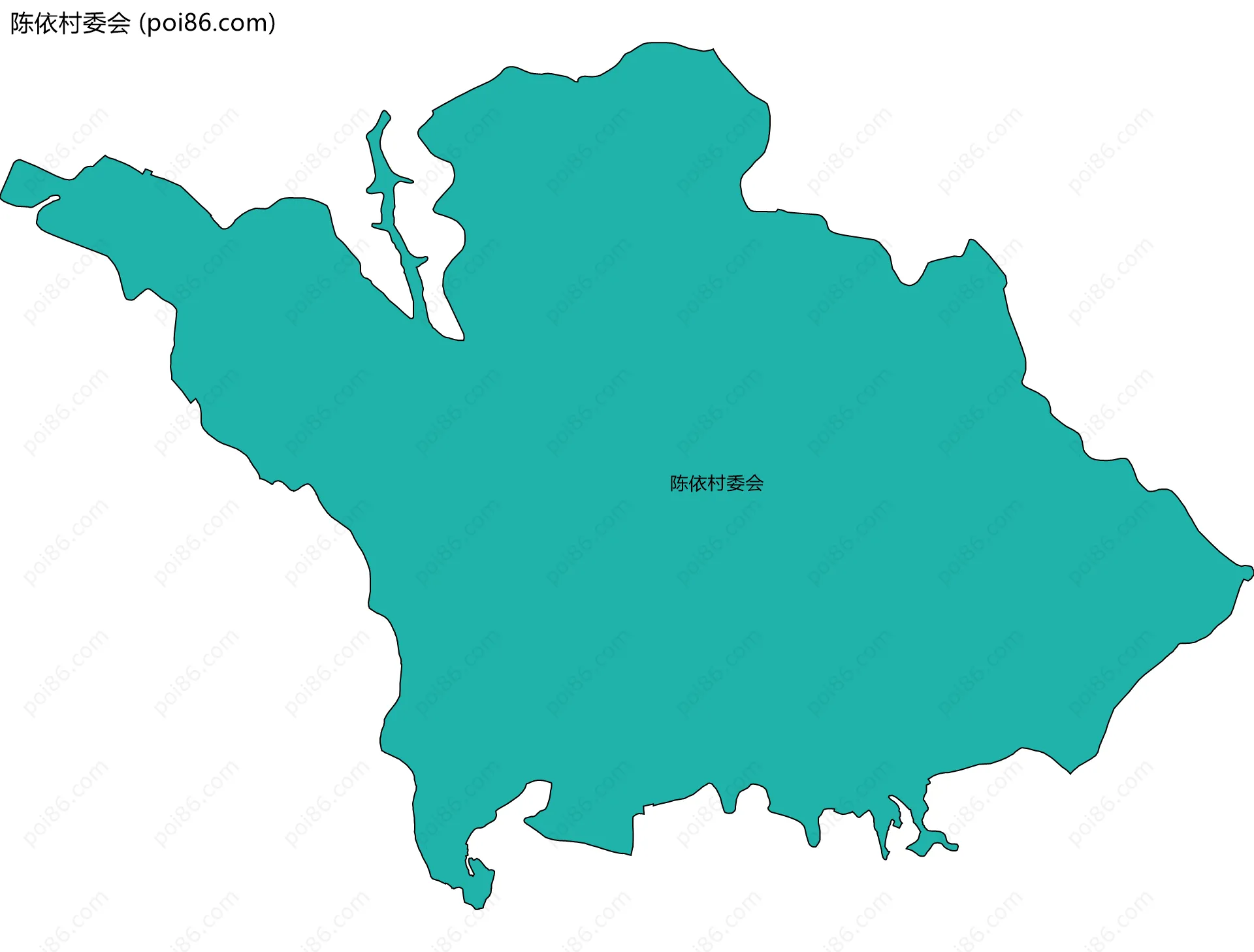 陈依村委会边界地图
