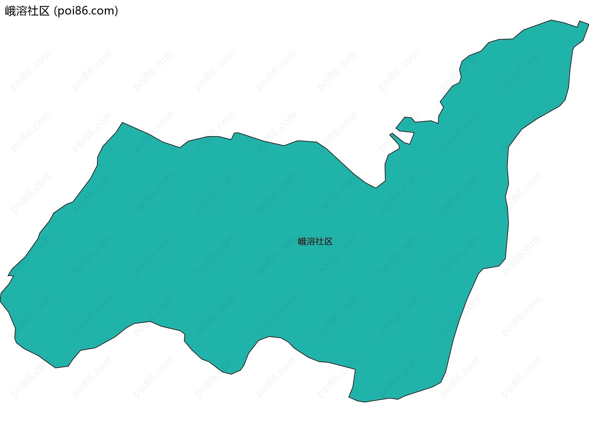 峨溶社区边界地图