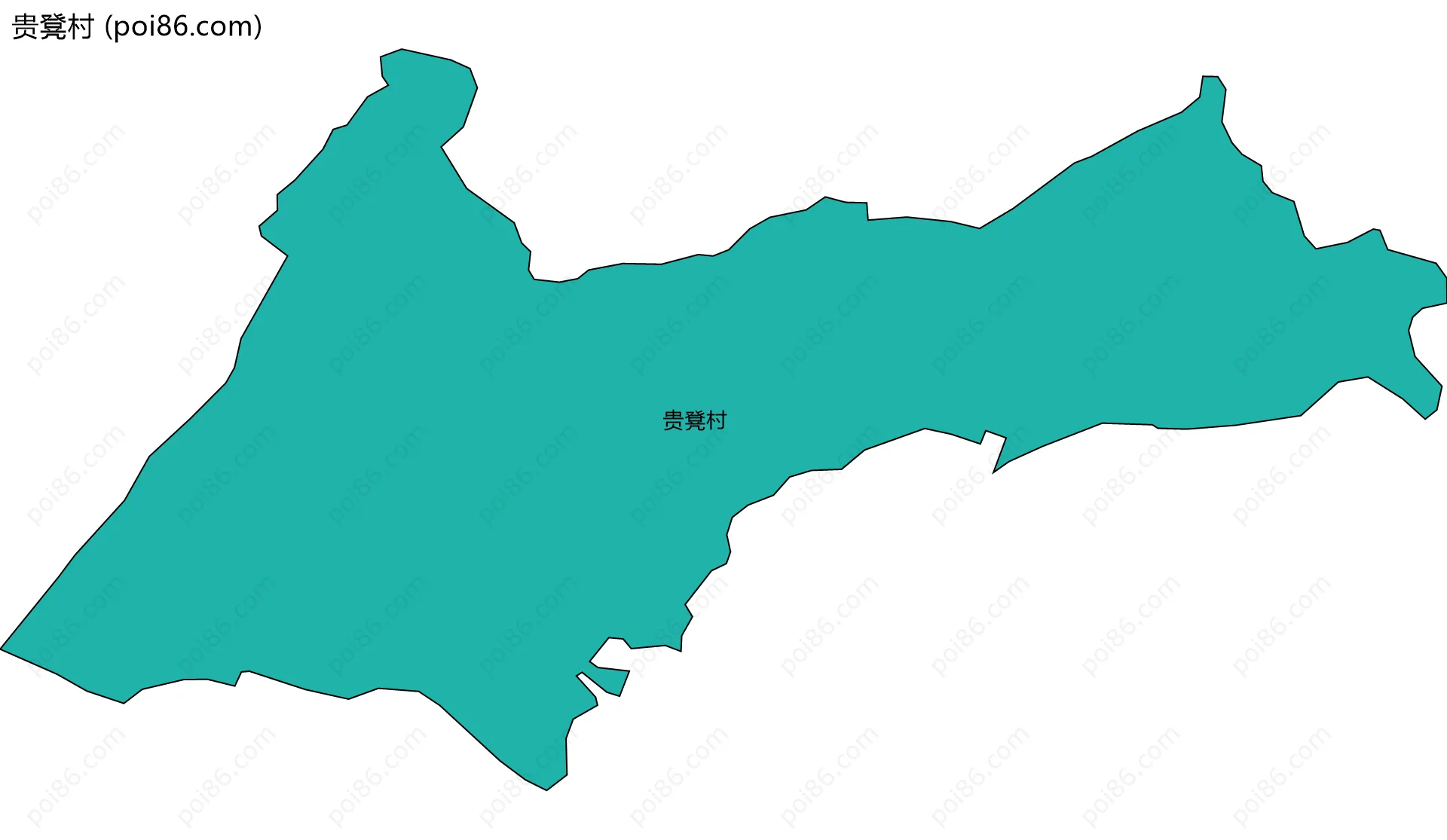 贵凳村边界地图