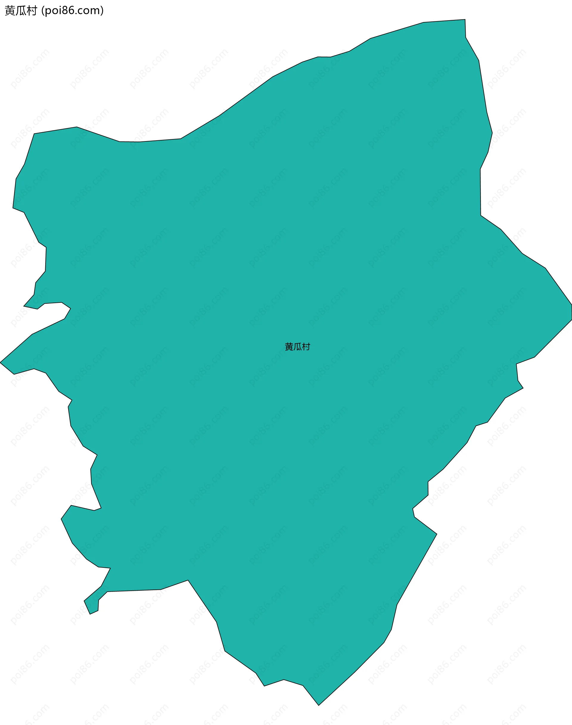 黄瓜村边界地图