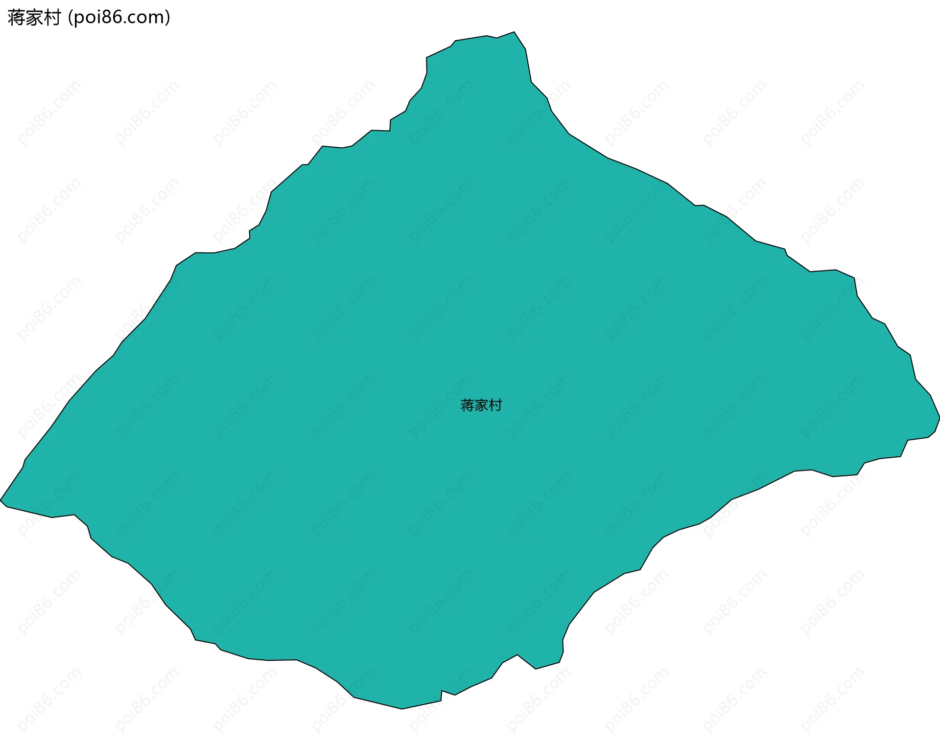 蒋家村边界地图