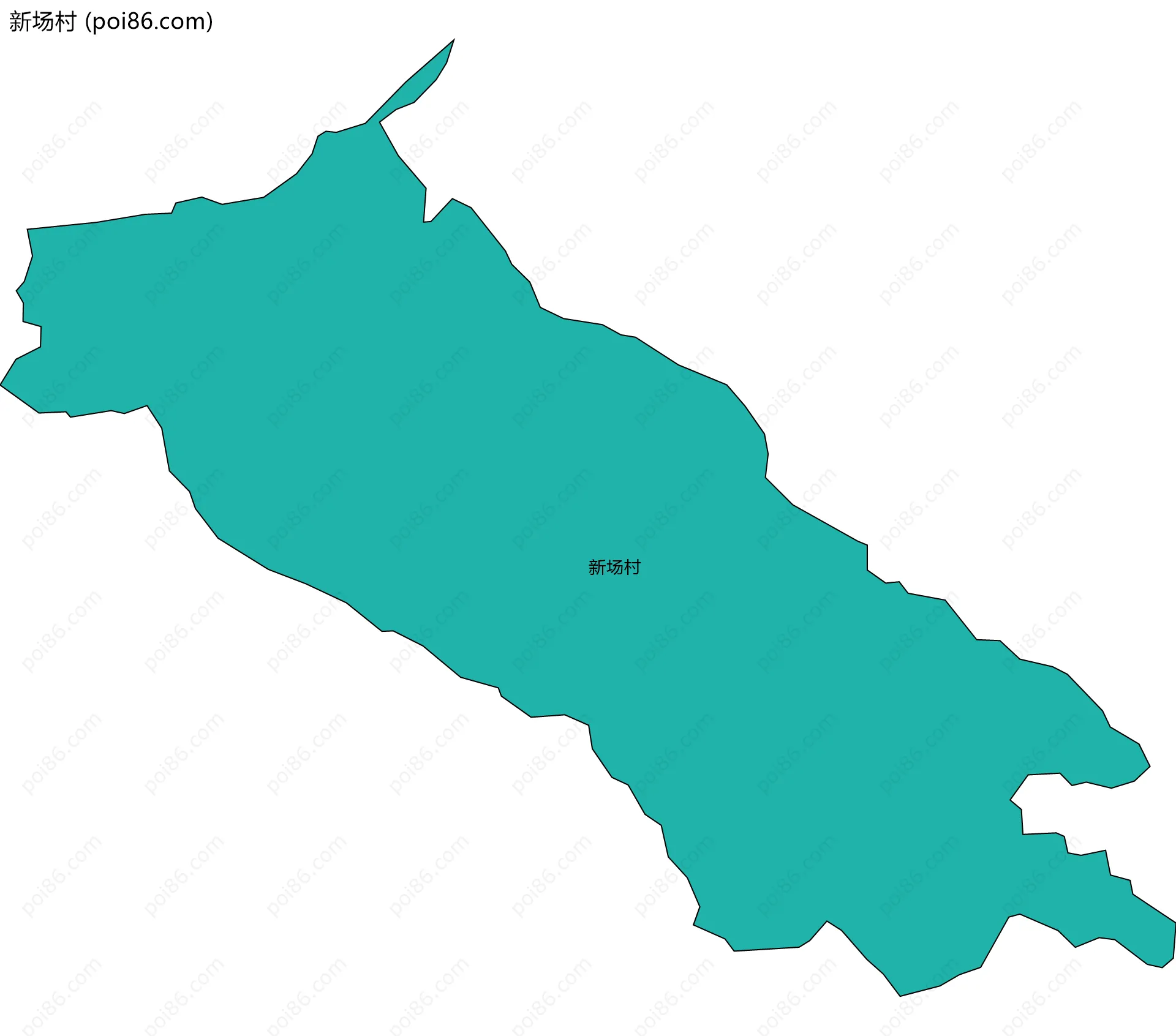 新场村边界地图