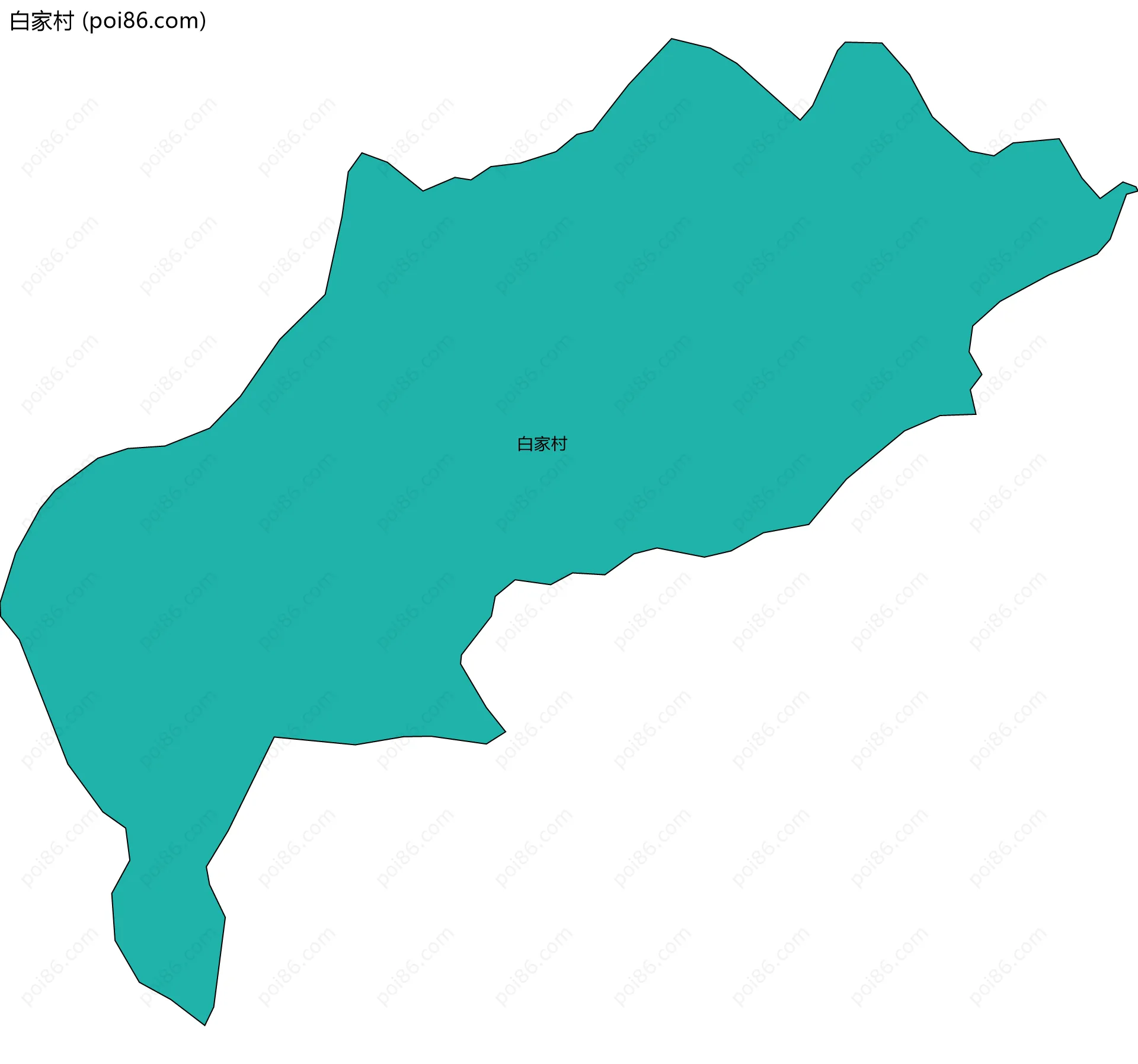 白家村边界地图