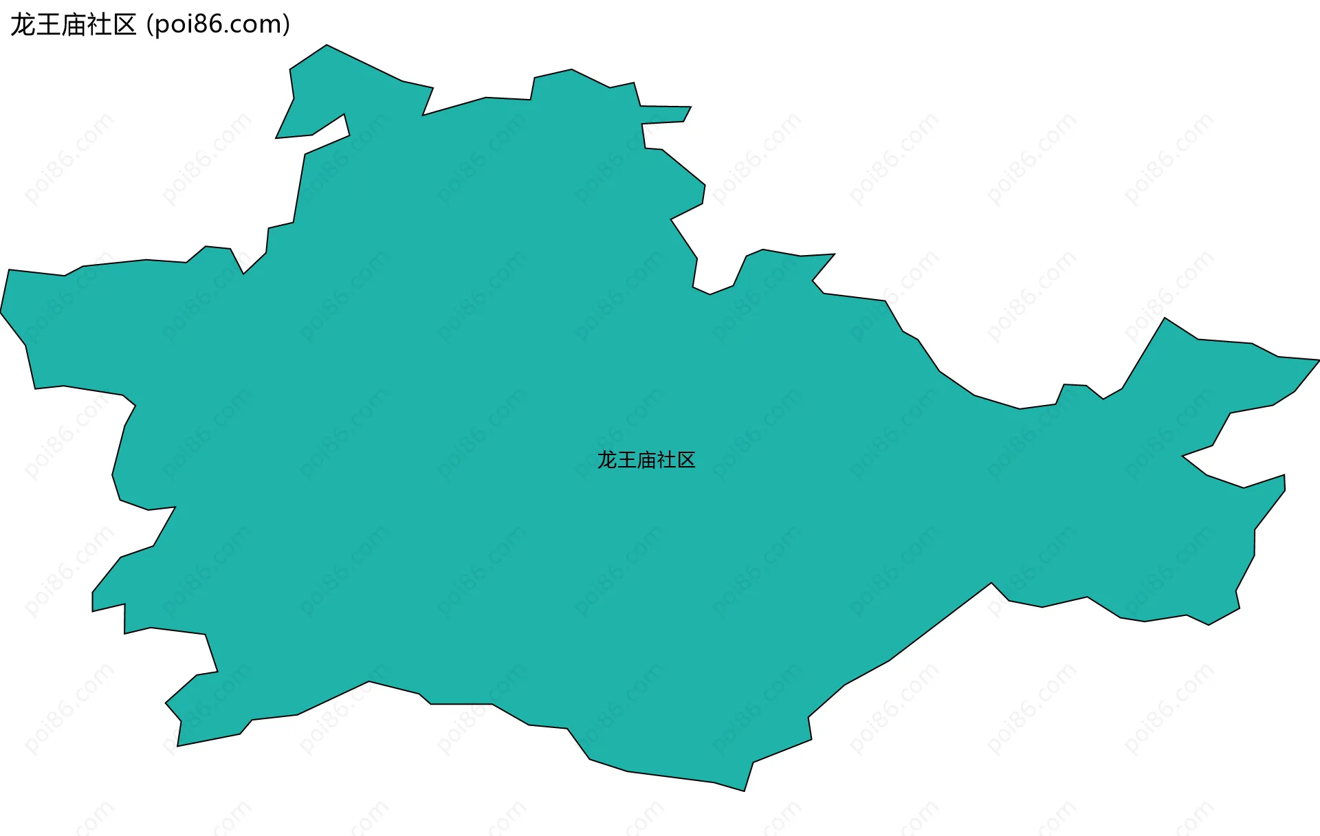 龙王庙社区边界地图