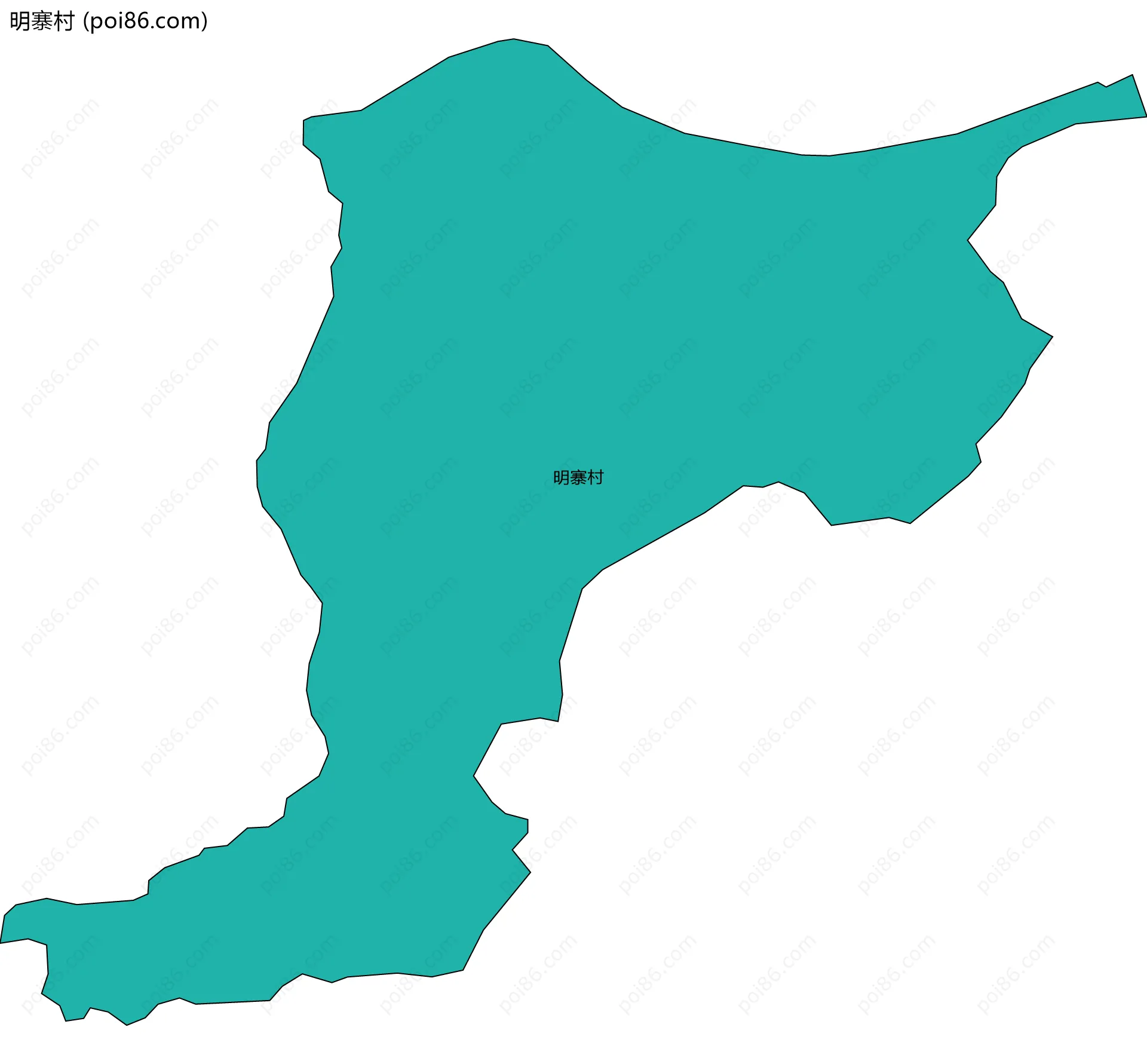 明寨村边界地图