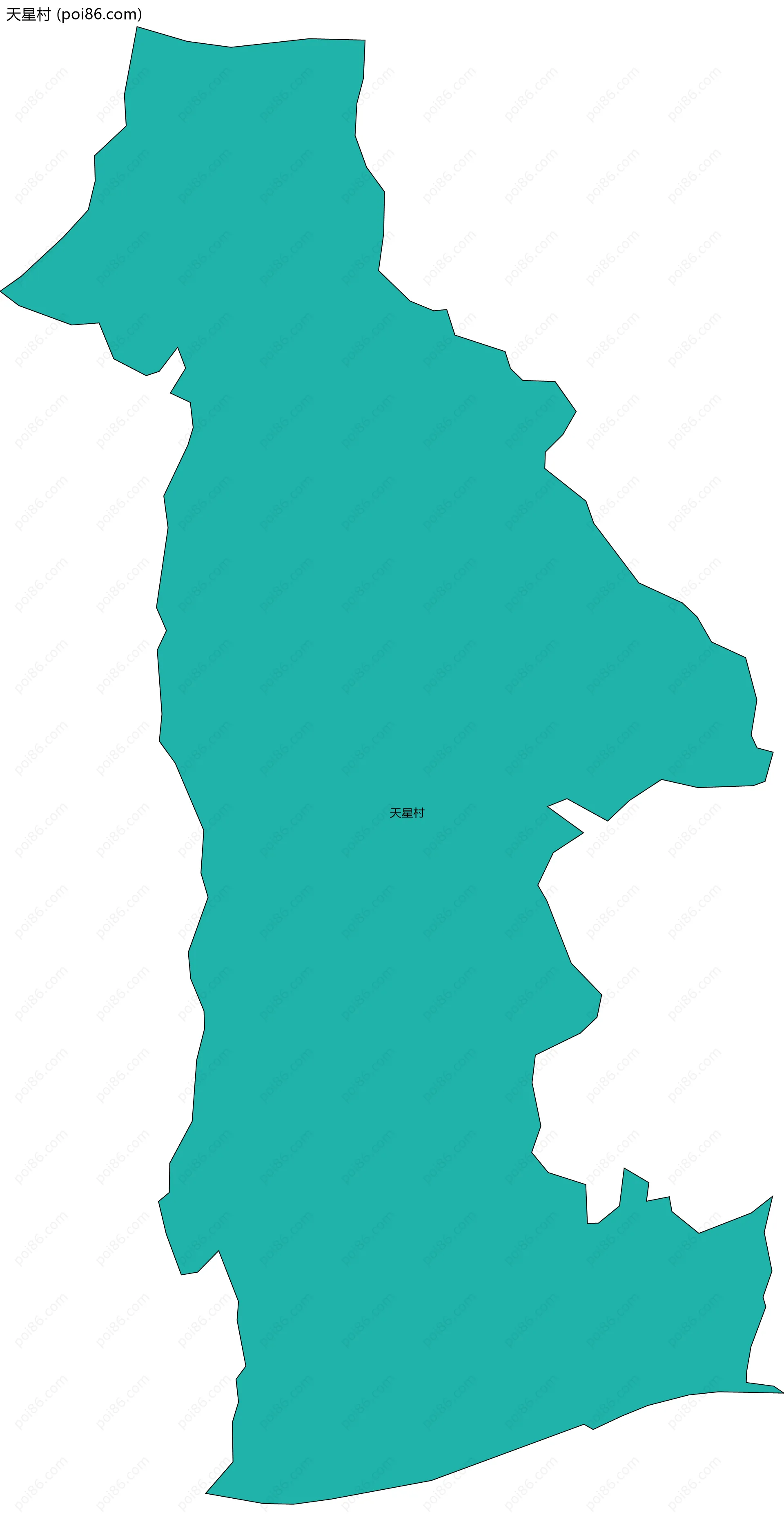 天星村边界地图