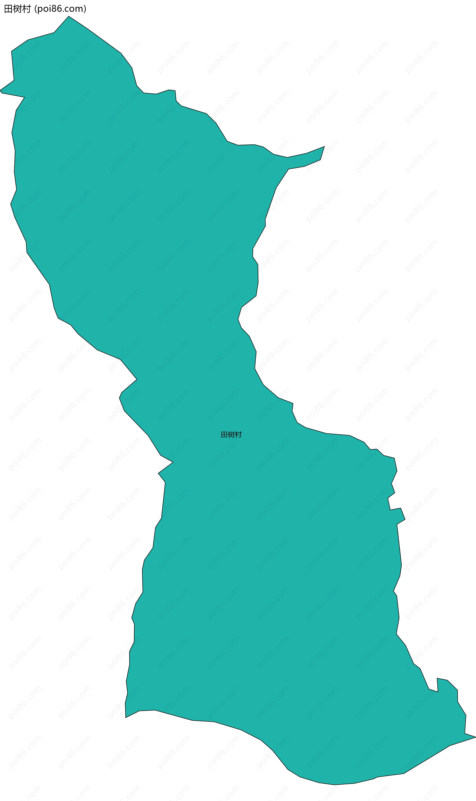 田树村边界地图