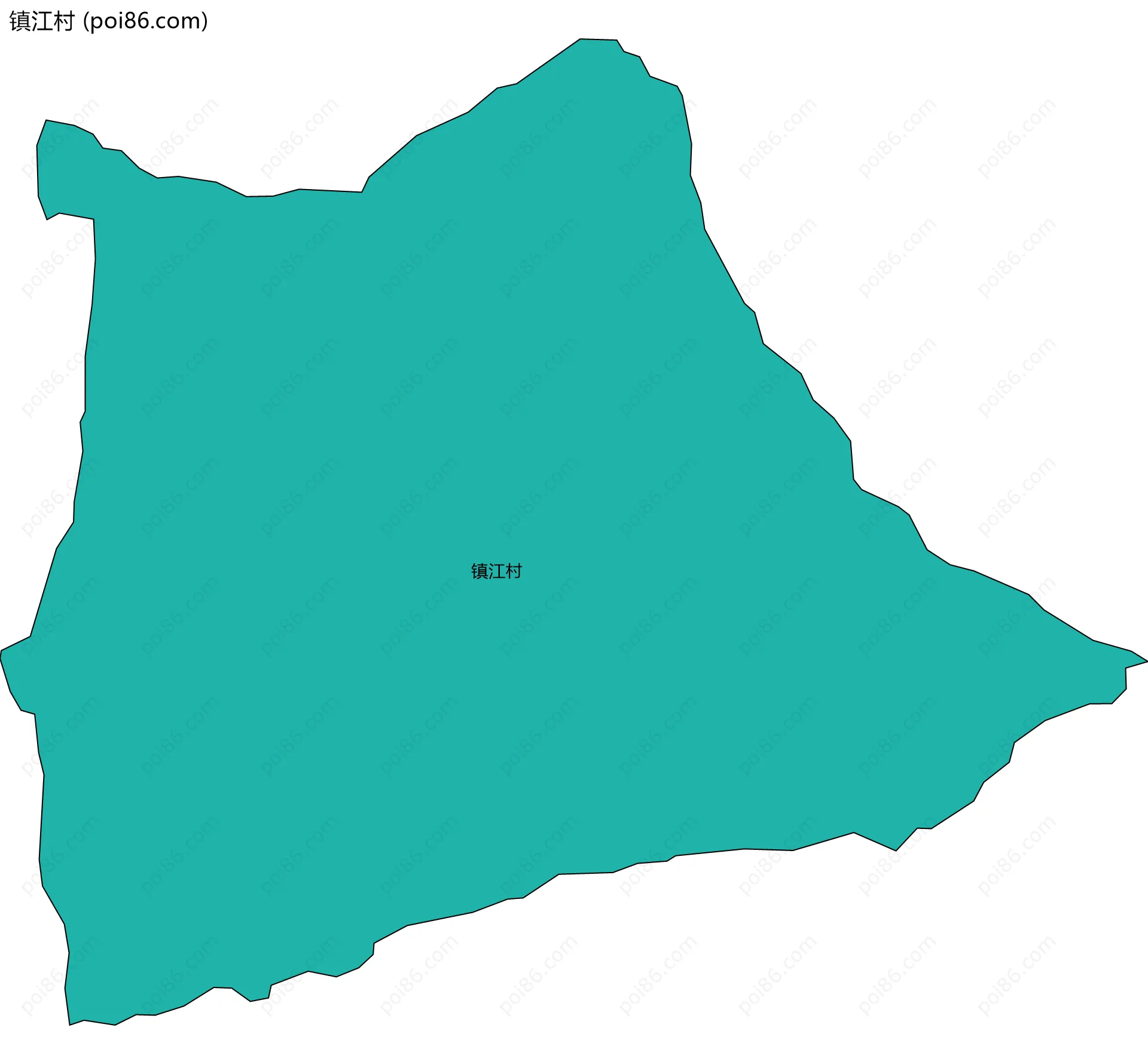 镇江村边界地图