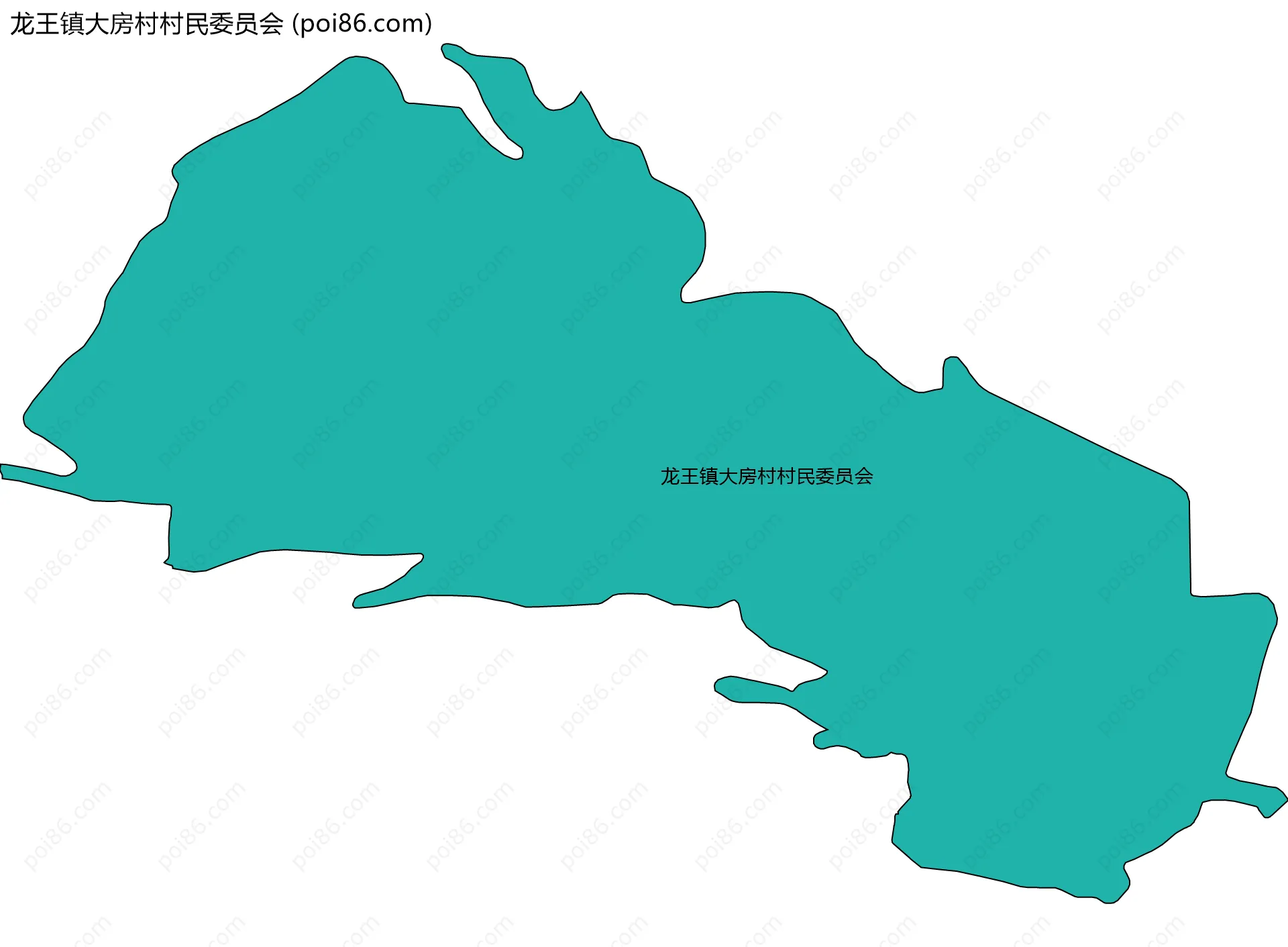 龙王镇大房村村民委员会边界地图