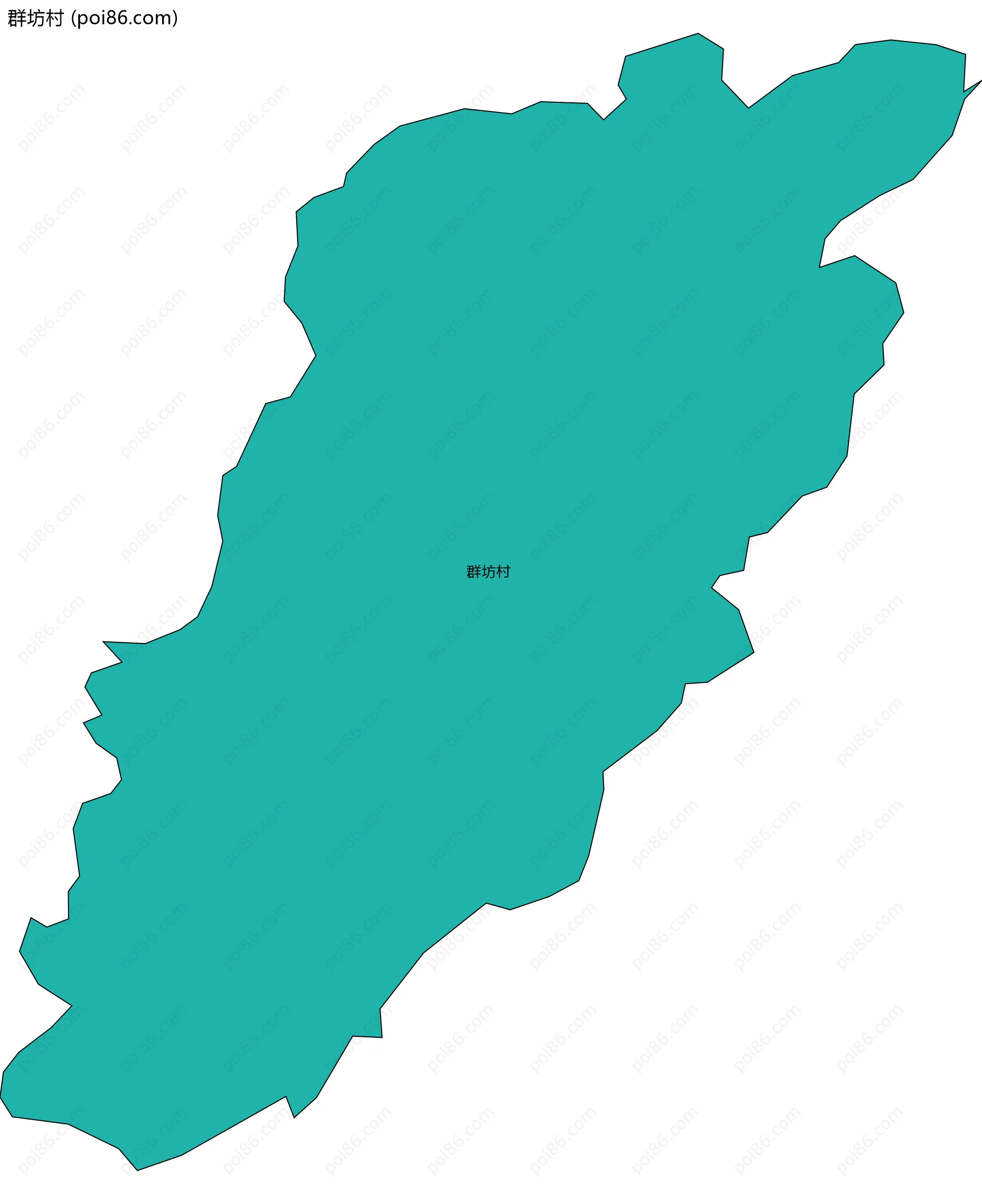 群坊村边界地图