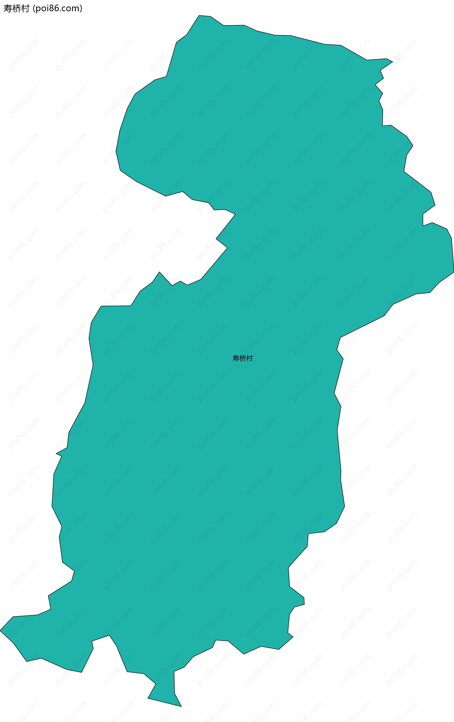 寿桥村边界地图