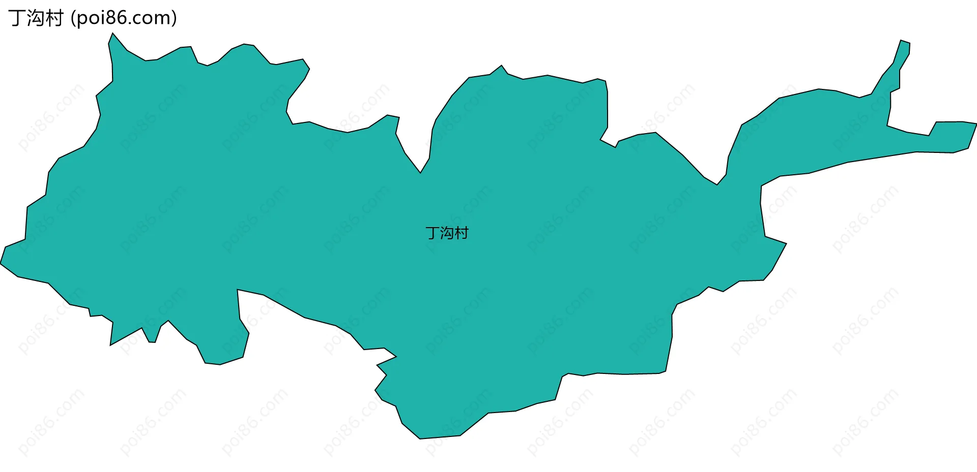 丁沟村边界地图