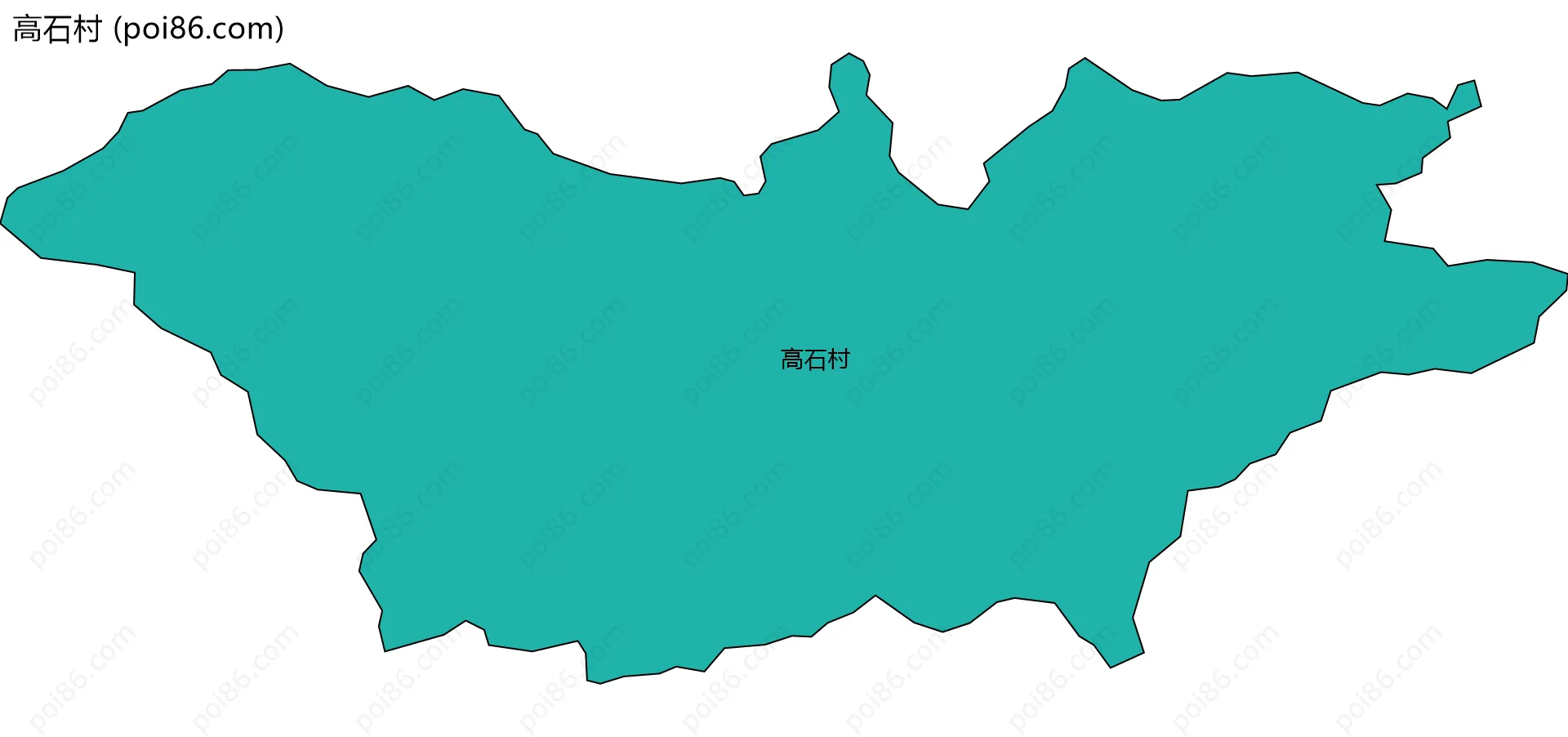 高石村边界地图