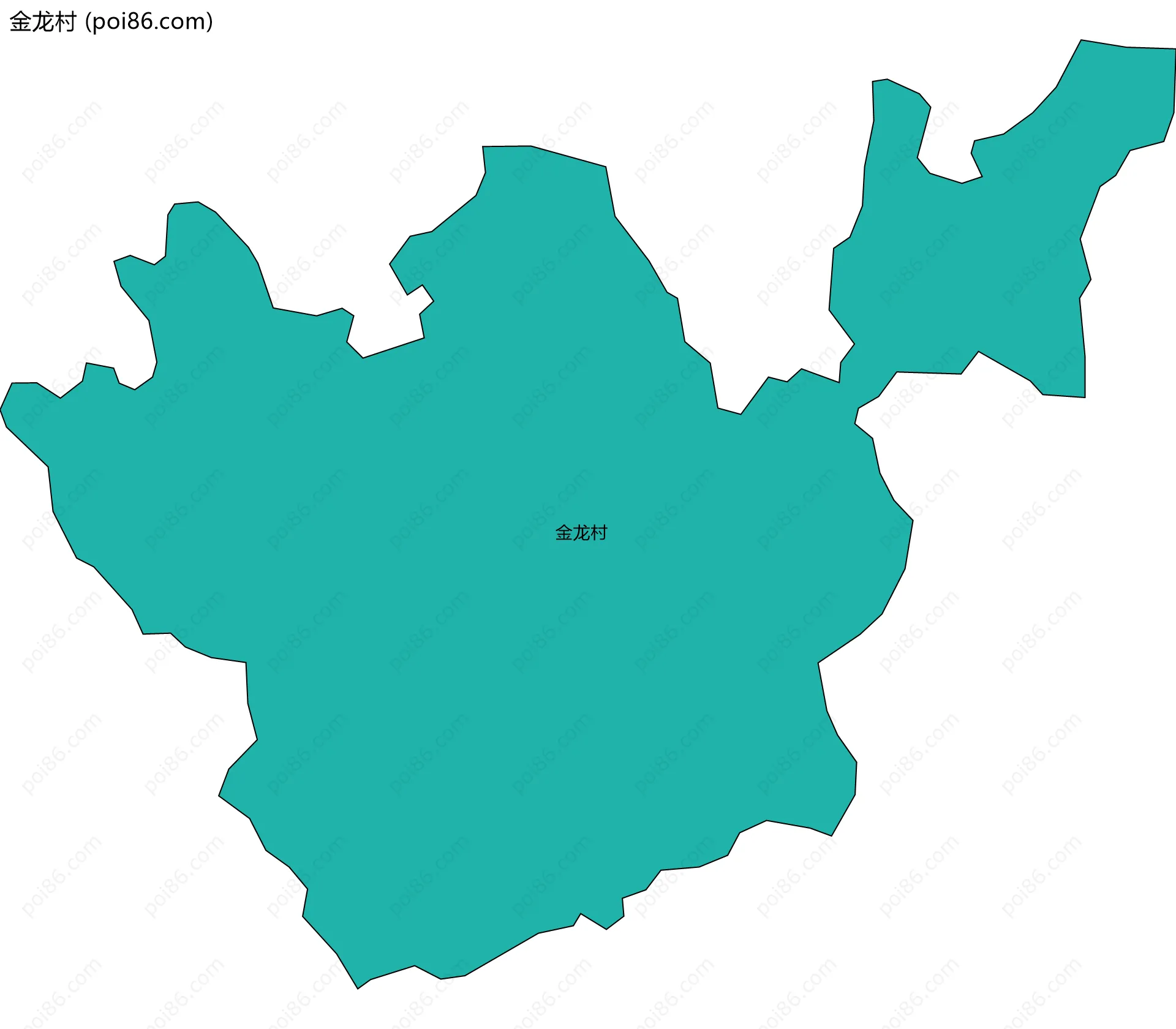 金龙村边界地图