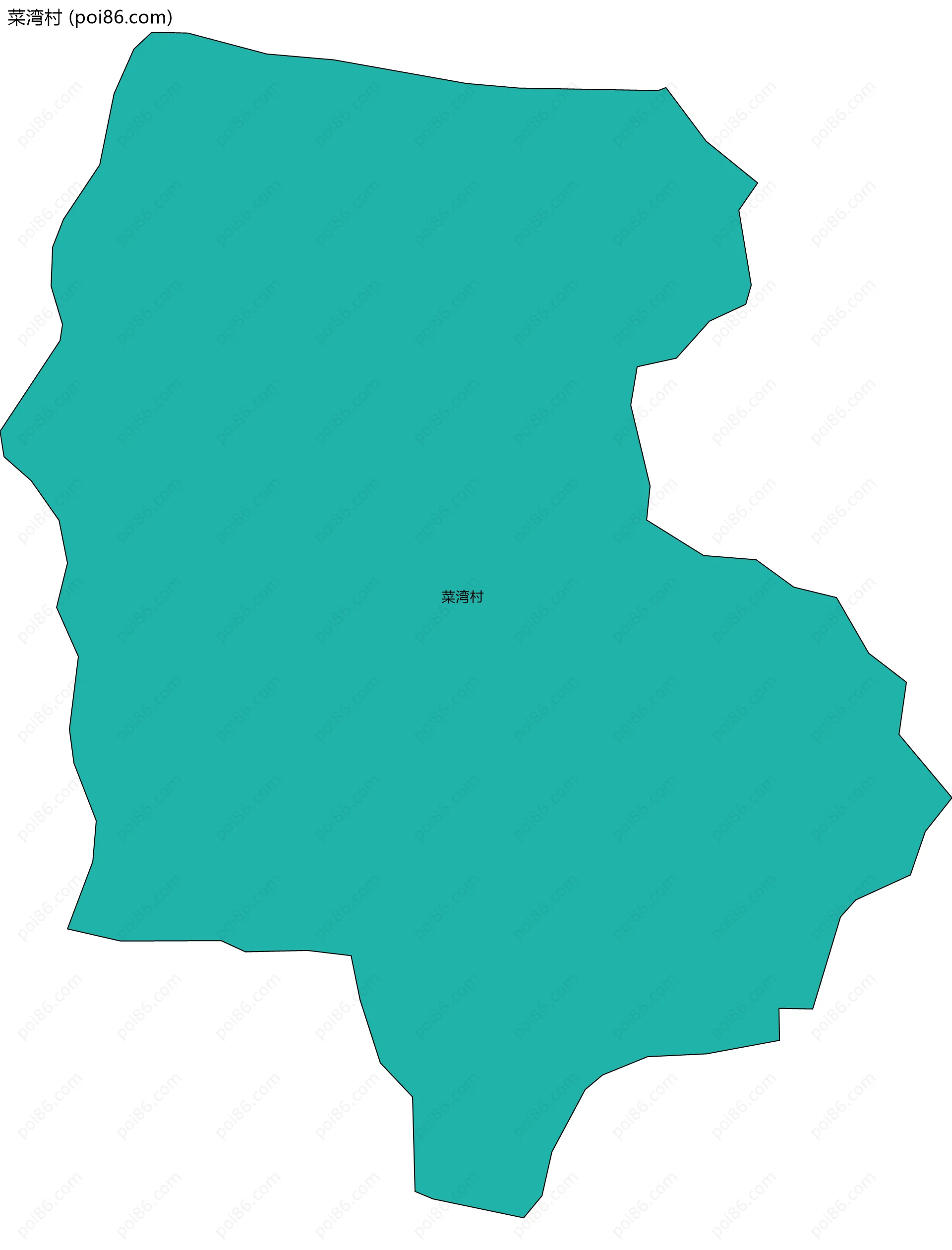 菜湾村边界地图