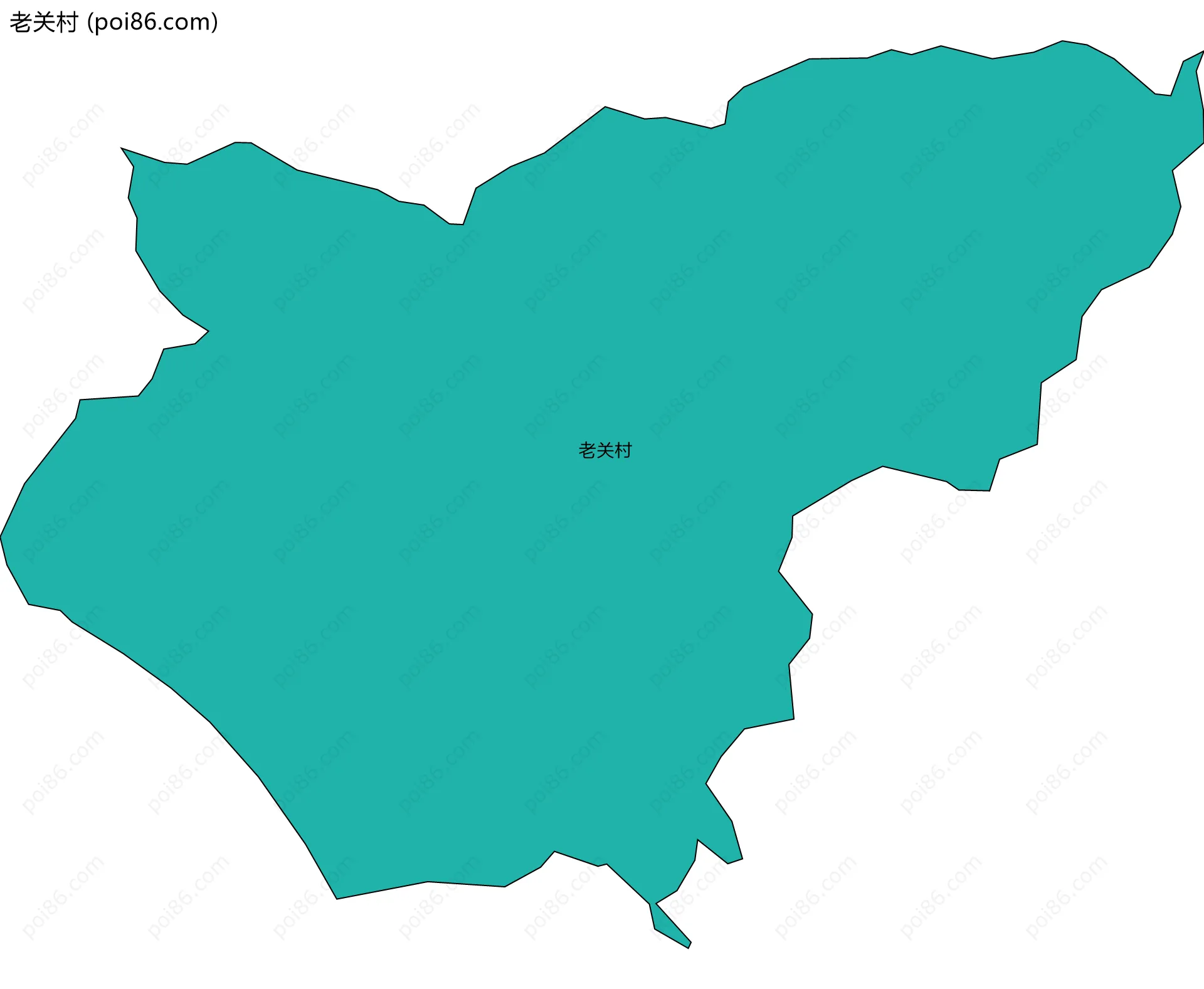 老关村边界地图