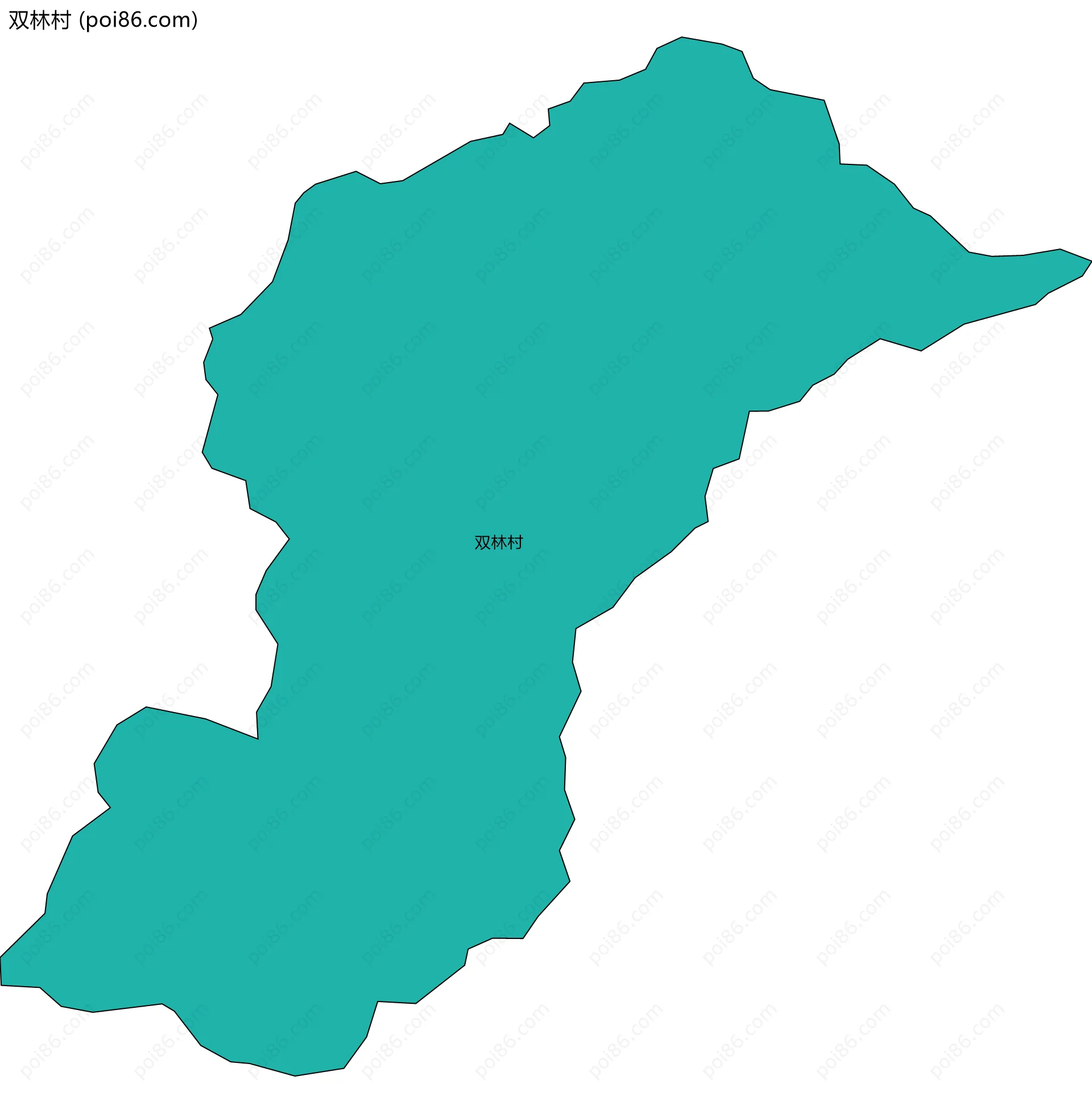 双林村边界地图