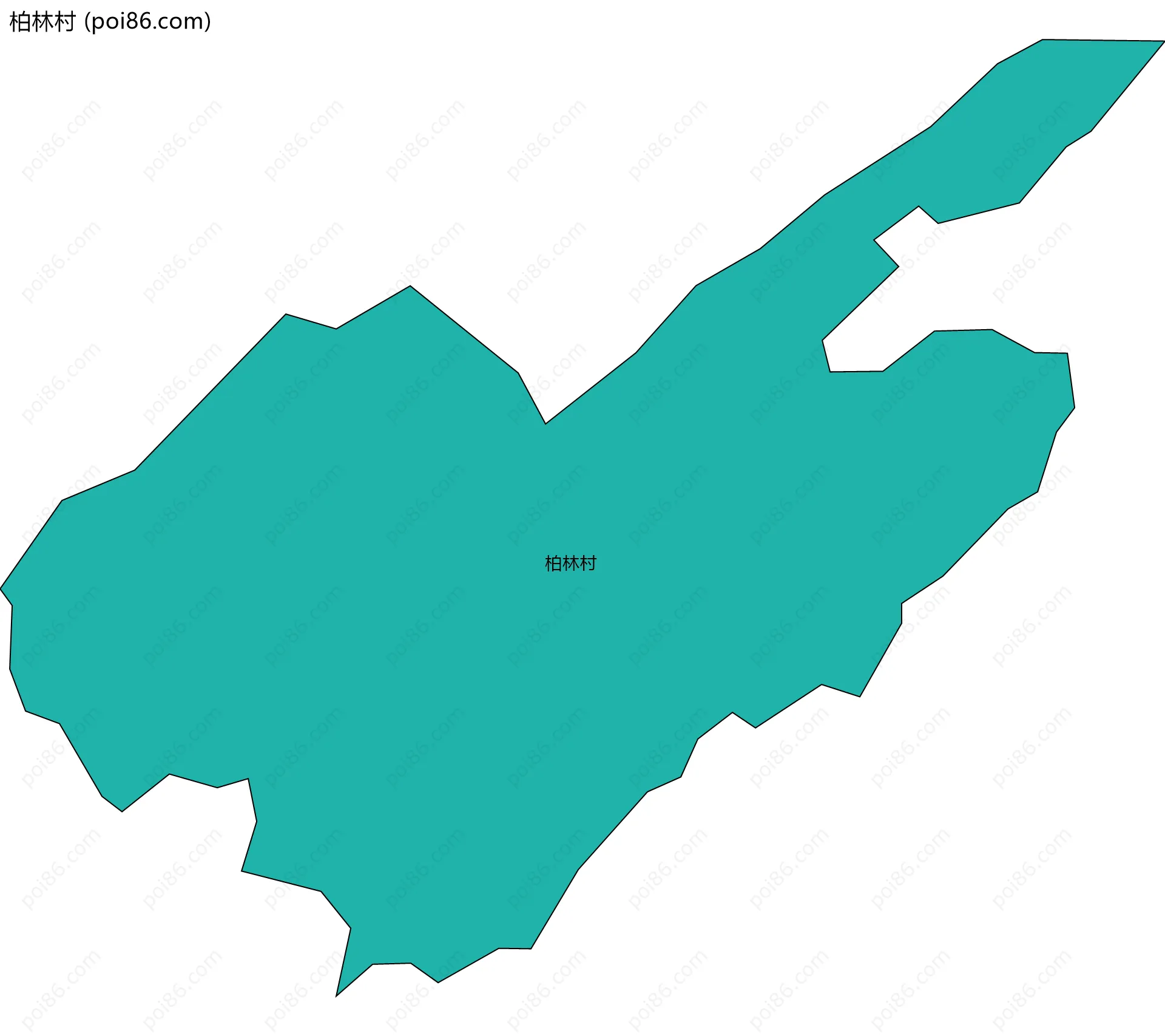 柏林村边界地图