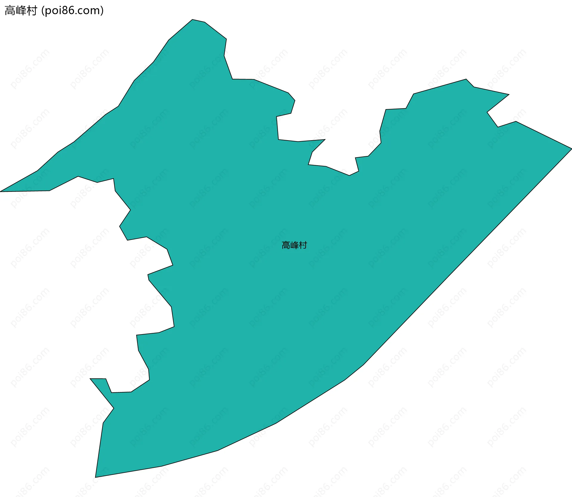 高峰村边界地图