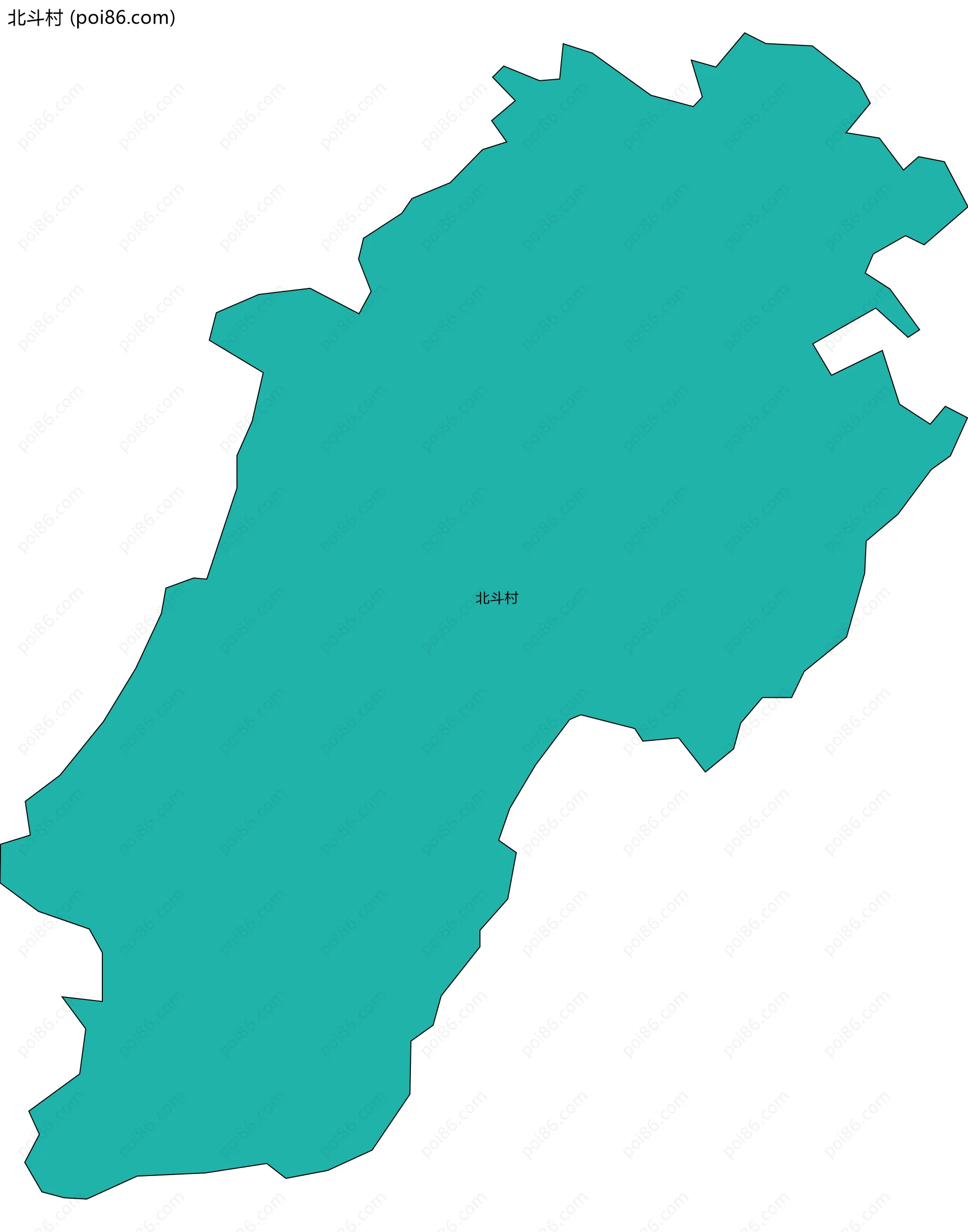 北斗村边界地图