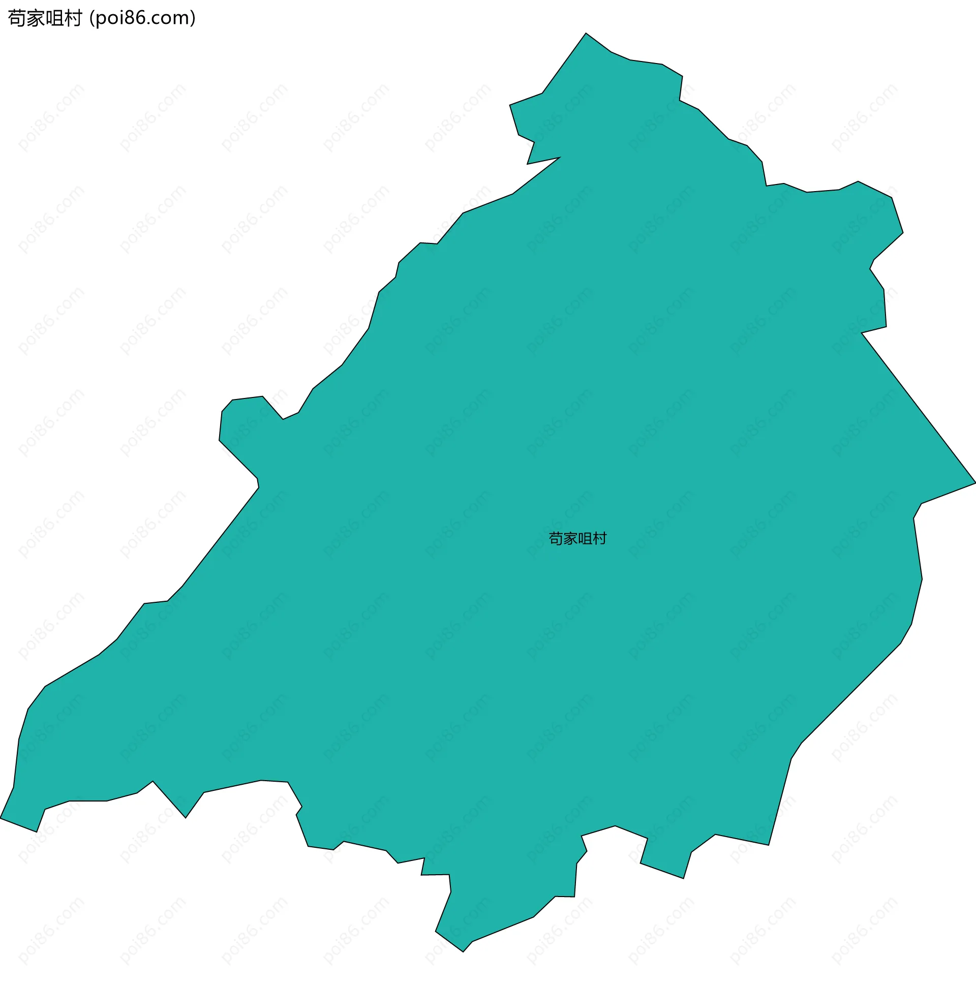 苟家咀村边界地图