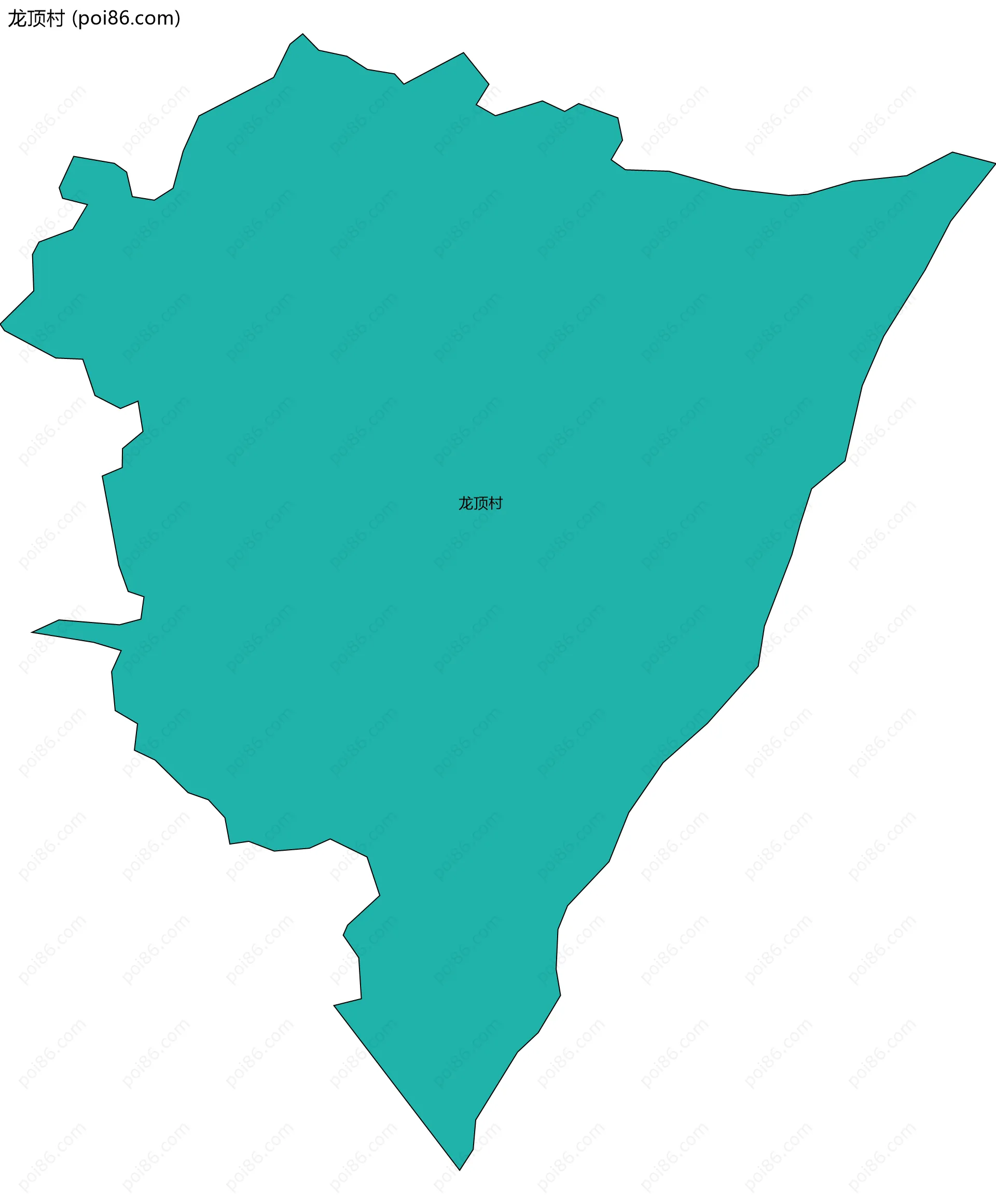 龙顶村边界地图